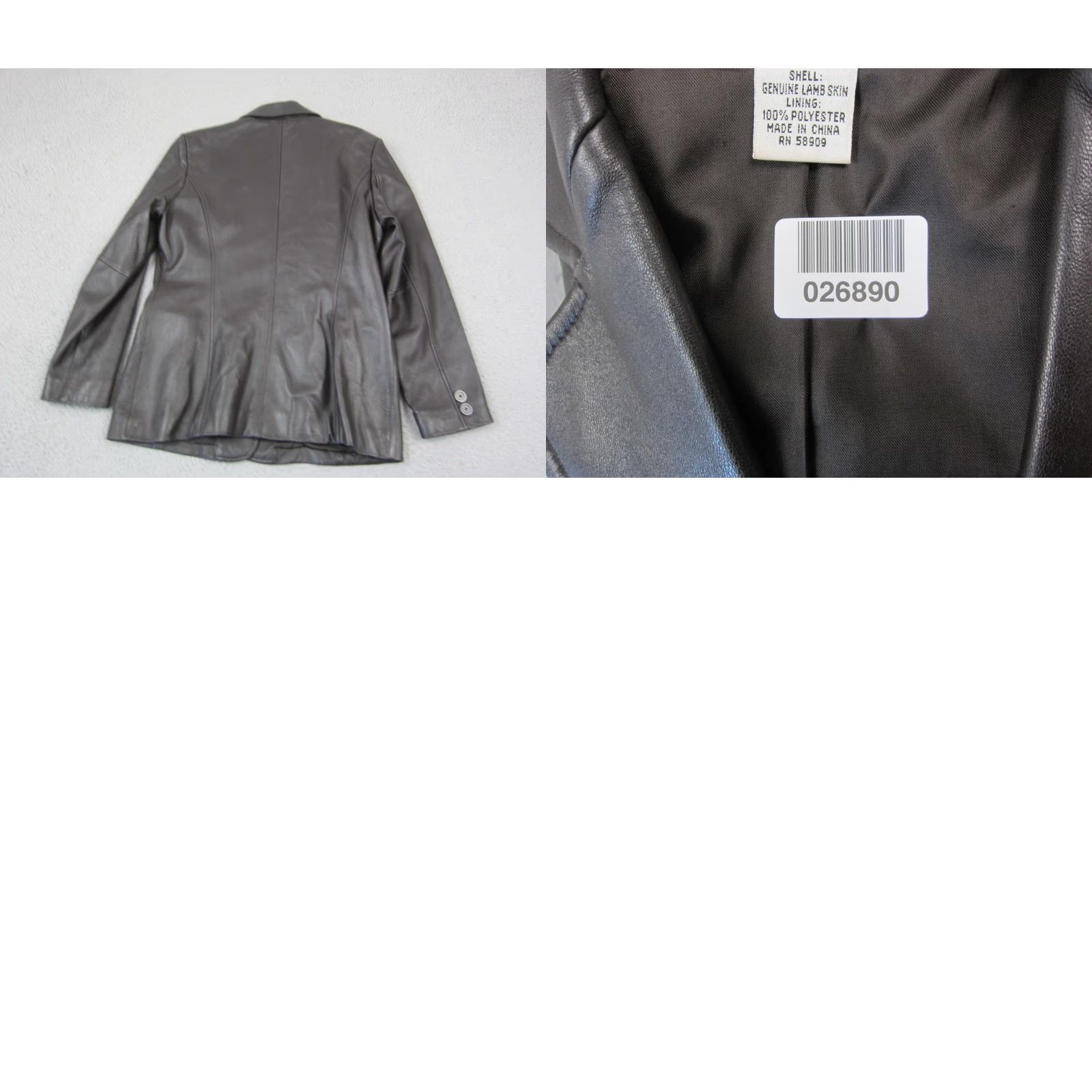 Preston & York VINTAGE Preston & York Jacket Womens M Black Leather Y2K Regular Fit Long Sleeve Pocketed Size M / US 6-8 / IT 42-44 - 8 Thumbnail