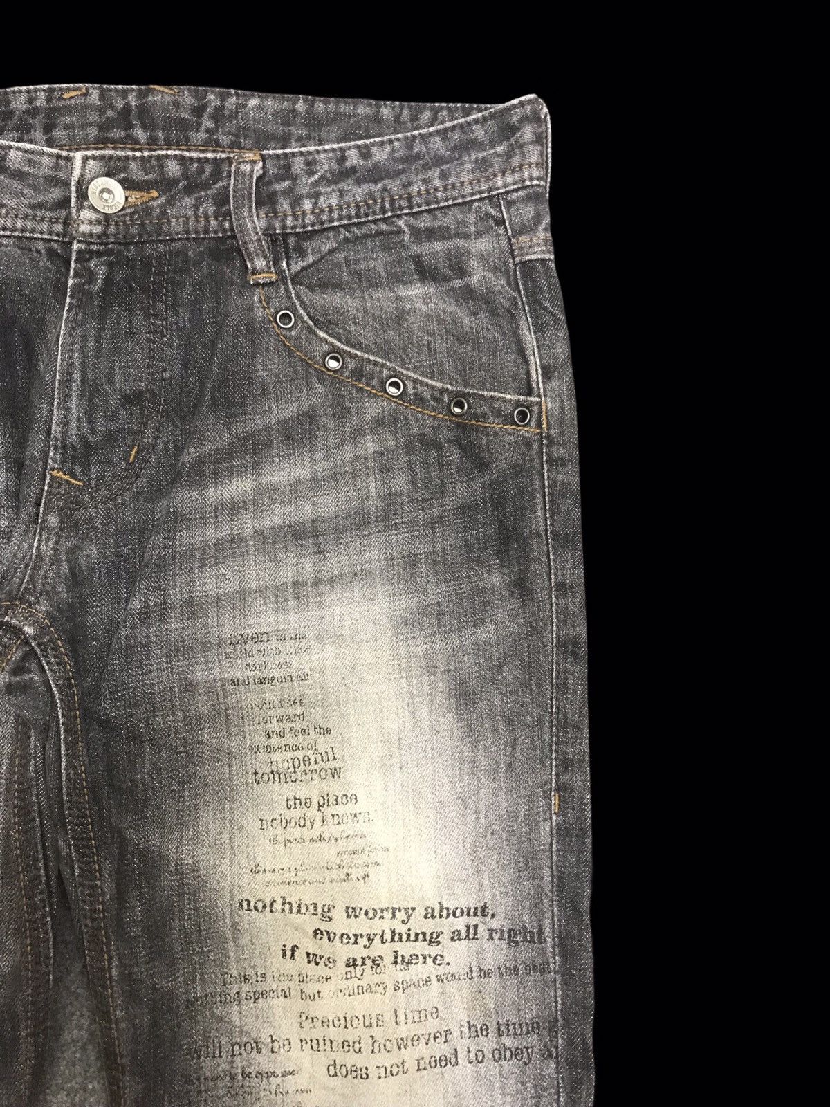 Japanese Brand 💥FLARE💥ARCHIVAL HIDEAWAY NICLE Japan Poem Flare Denim F300 Size US 32 / EU 48 - 3 Thumbnail