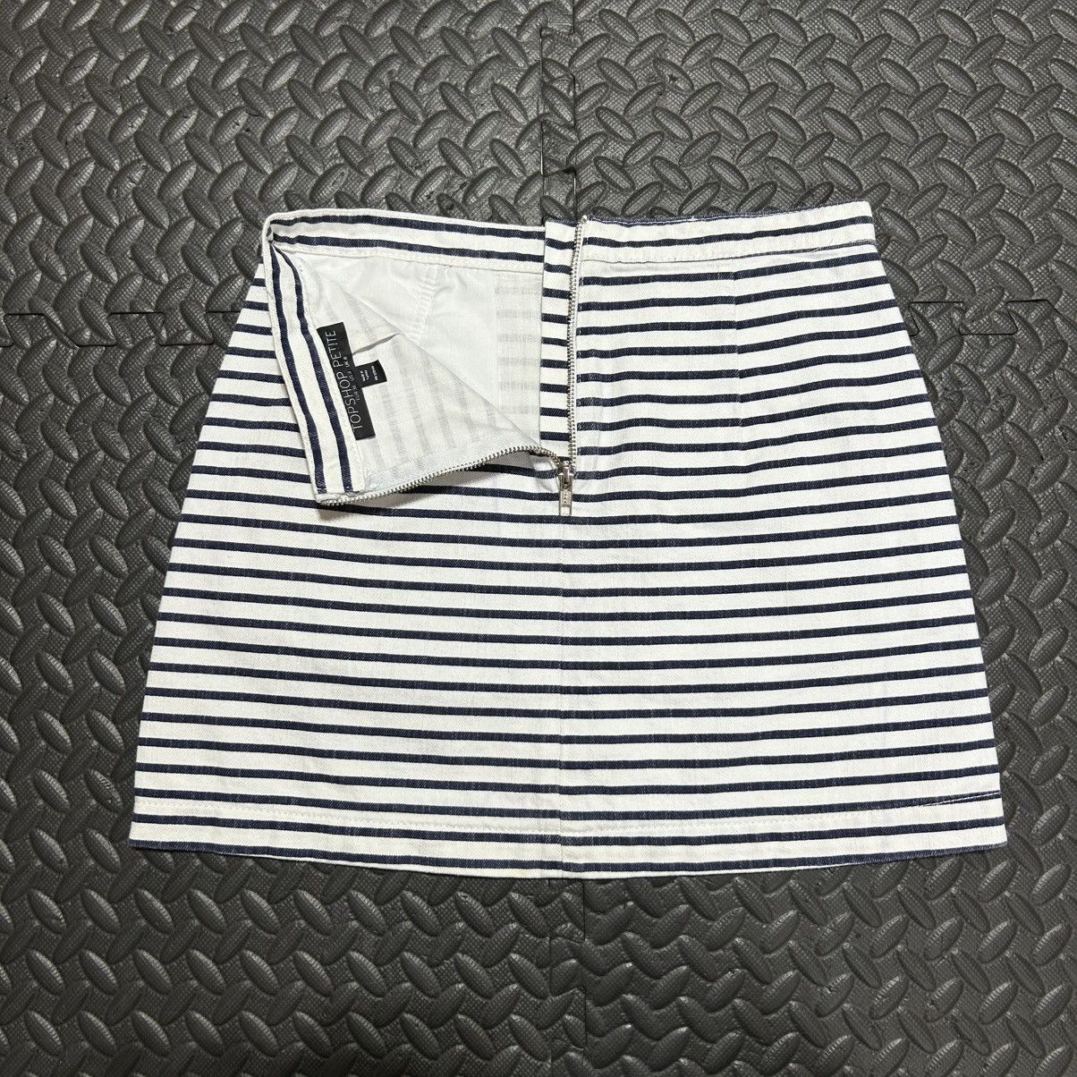 Topshop Topshop Petite Mini Skirt Striped Back Zipper Women’s 4 US Size 27" / US 4 / IT 40 - 11 Thumbnail