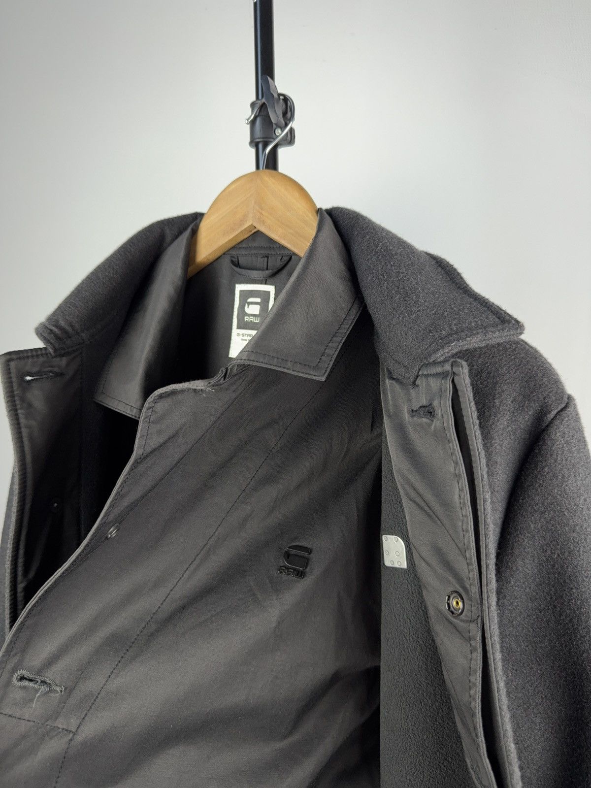 Designer × G-Star G-Star RAW Lockstart Wool Trench Coat Charcoal Size L Size US L / EU 52-54 / 3 - 12 Thumbnail