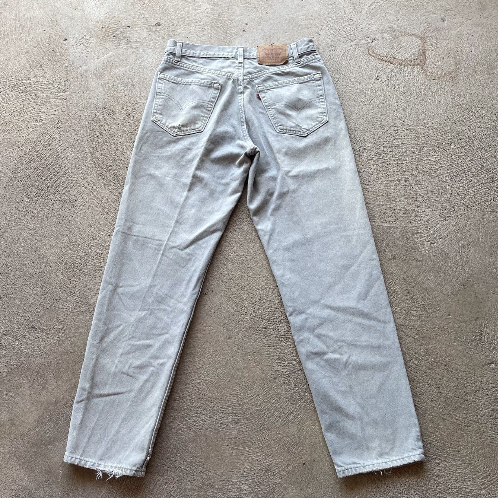 Levi's VINTAGE Levi's 550 Jeans Mens 32x32 Beige Wide-Leg Relaxed Fit Denim Pants 90s Y2K Size US 32 / EU 48 - 4 Thumbnail