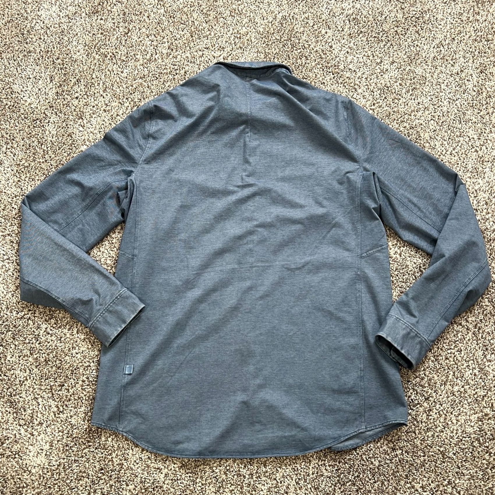 Lululemon Lululemon Shirt Mens L Button-Up Blue Long Sleeve One Thing At A Time Collared Size US L / EU 52-54 / 3 - 5 Thumbnail