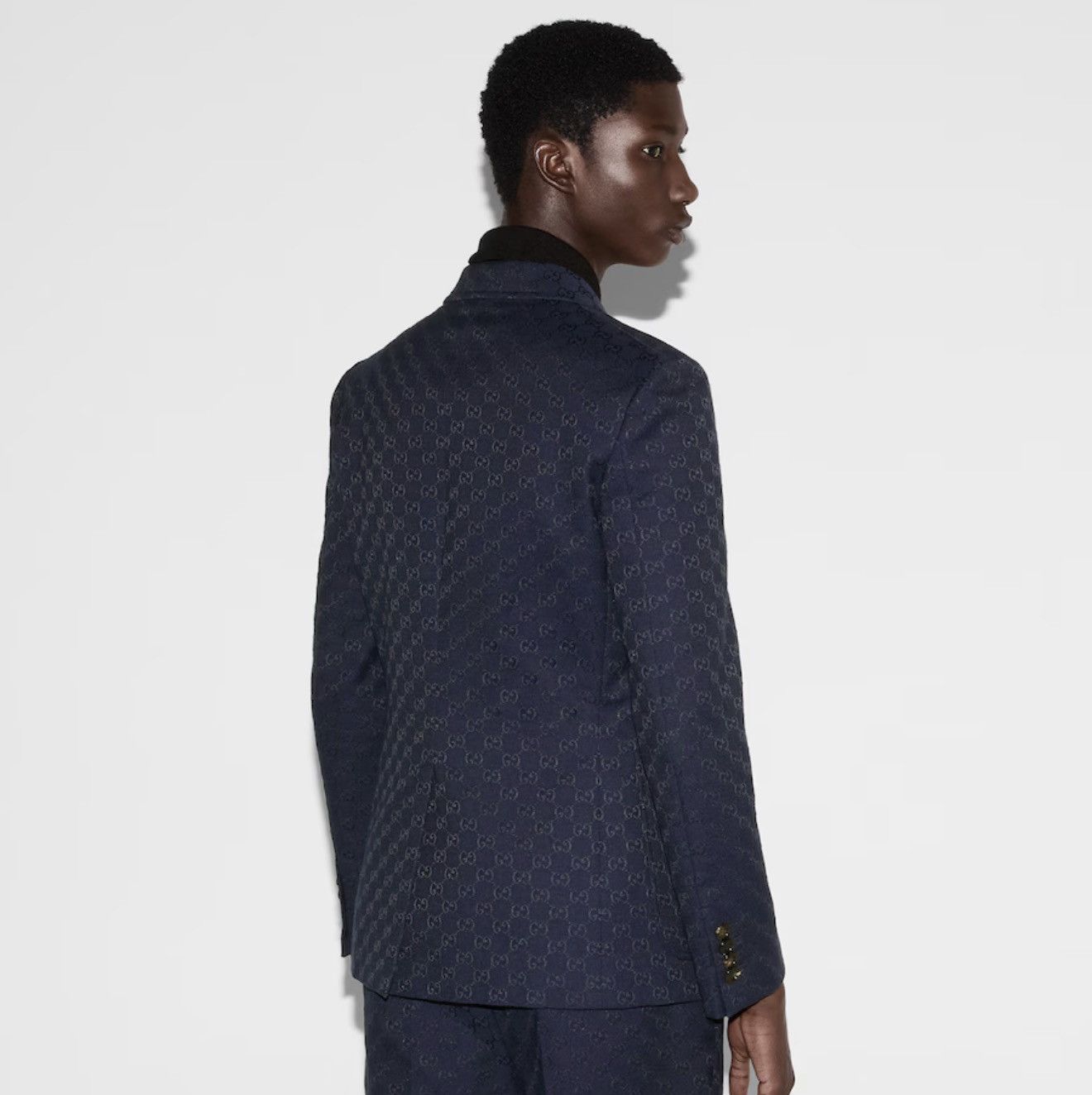 Gucci Gucci GG Jacquard Formal Jacket Size 40R - 3 Thumbnail