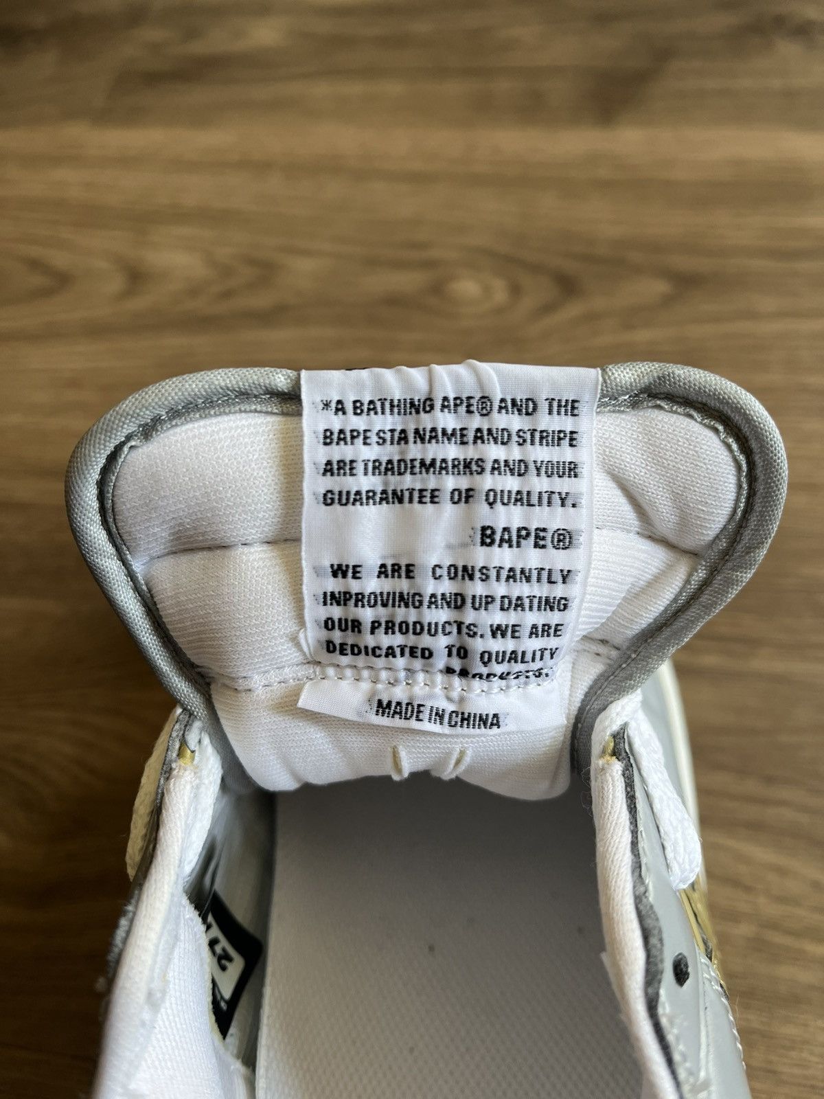 Bape A Bathing Ape Bapesta M2 Gold Silver OG Size 9 Size US 9 / EU 42 - 7 Thumbnail