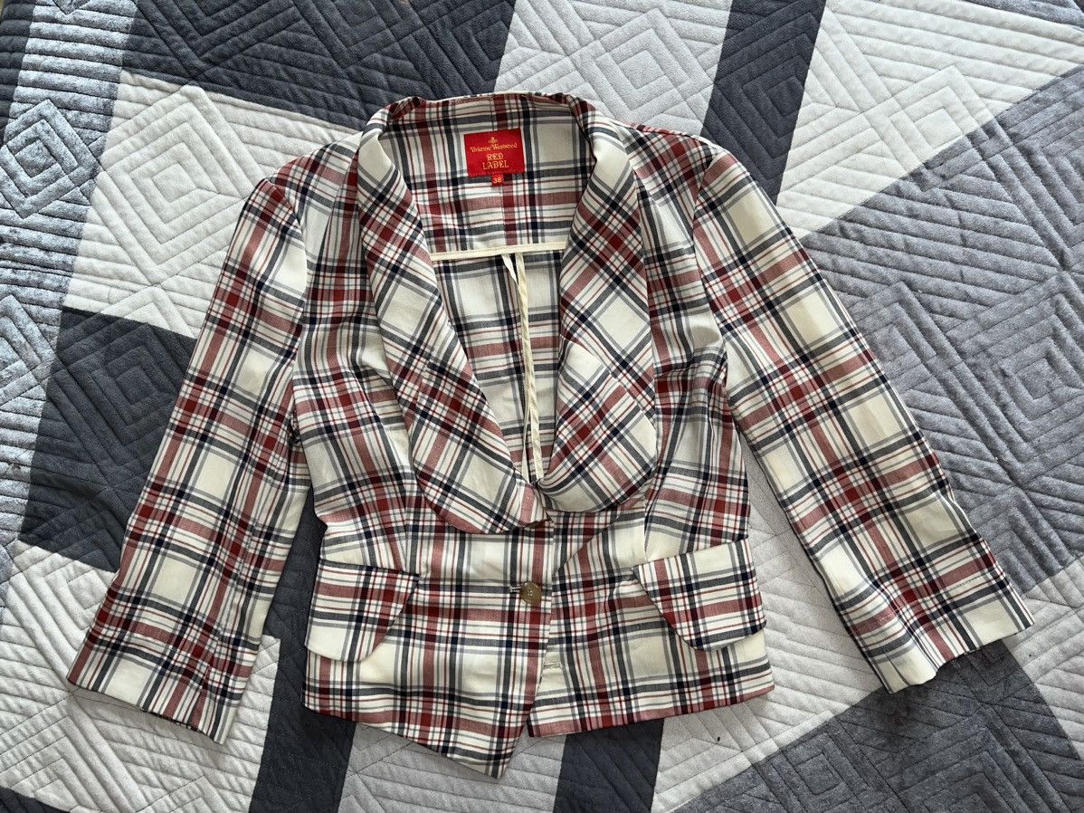 Vivienne Westwood Vivienne Westwood red label tartan wool blazer ♥️💙 Size XS / US 0-2 / IT 36-38 - 17 Thumbnail
