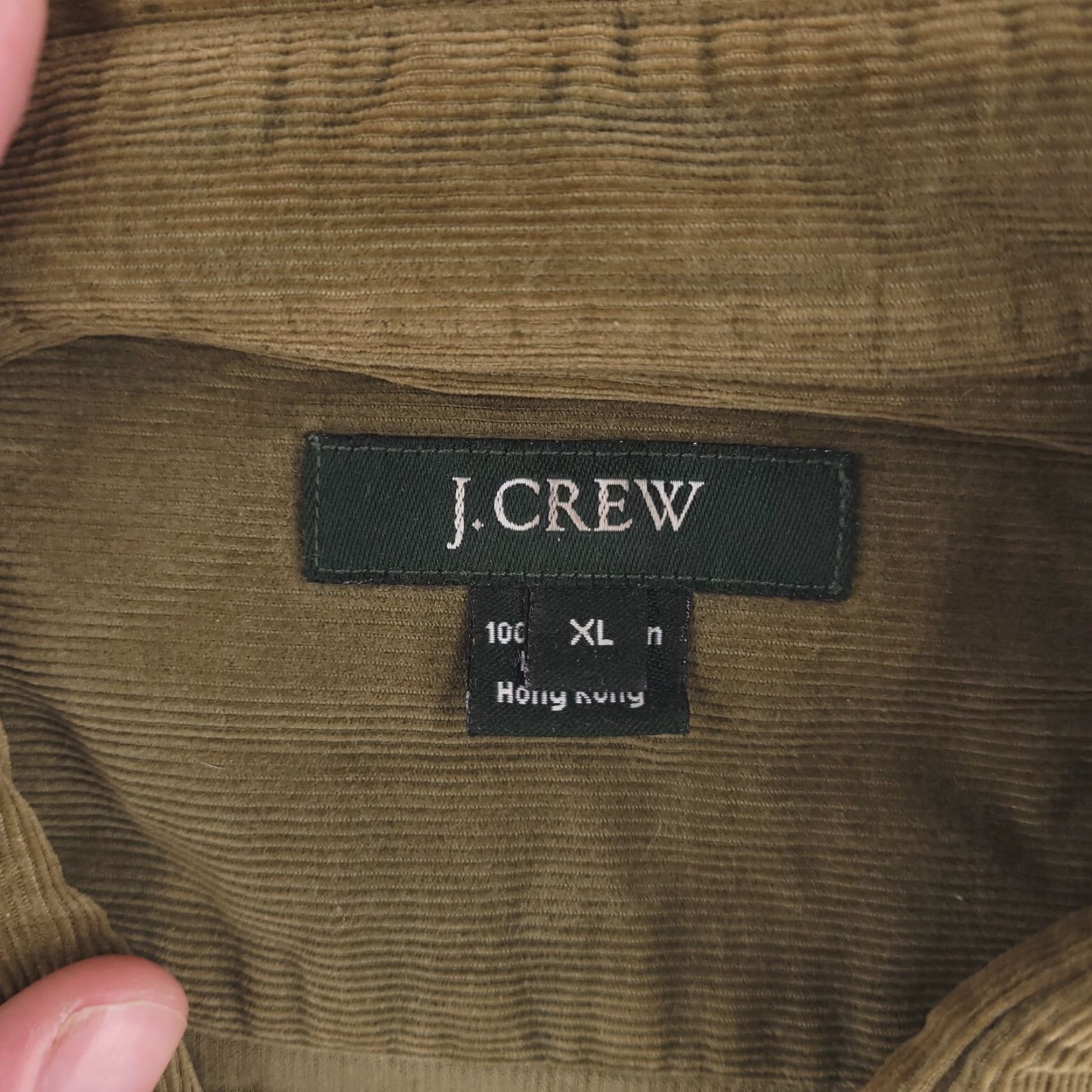 J.Crew J. Crew Shirt Mens XL Green Corduroy Chore Work Button Long Sleeve Relaxed Baggy Size US XL / EU 56 / 4 - 5 Thumbnail