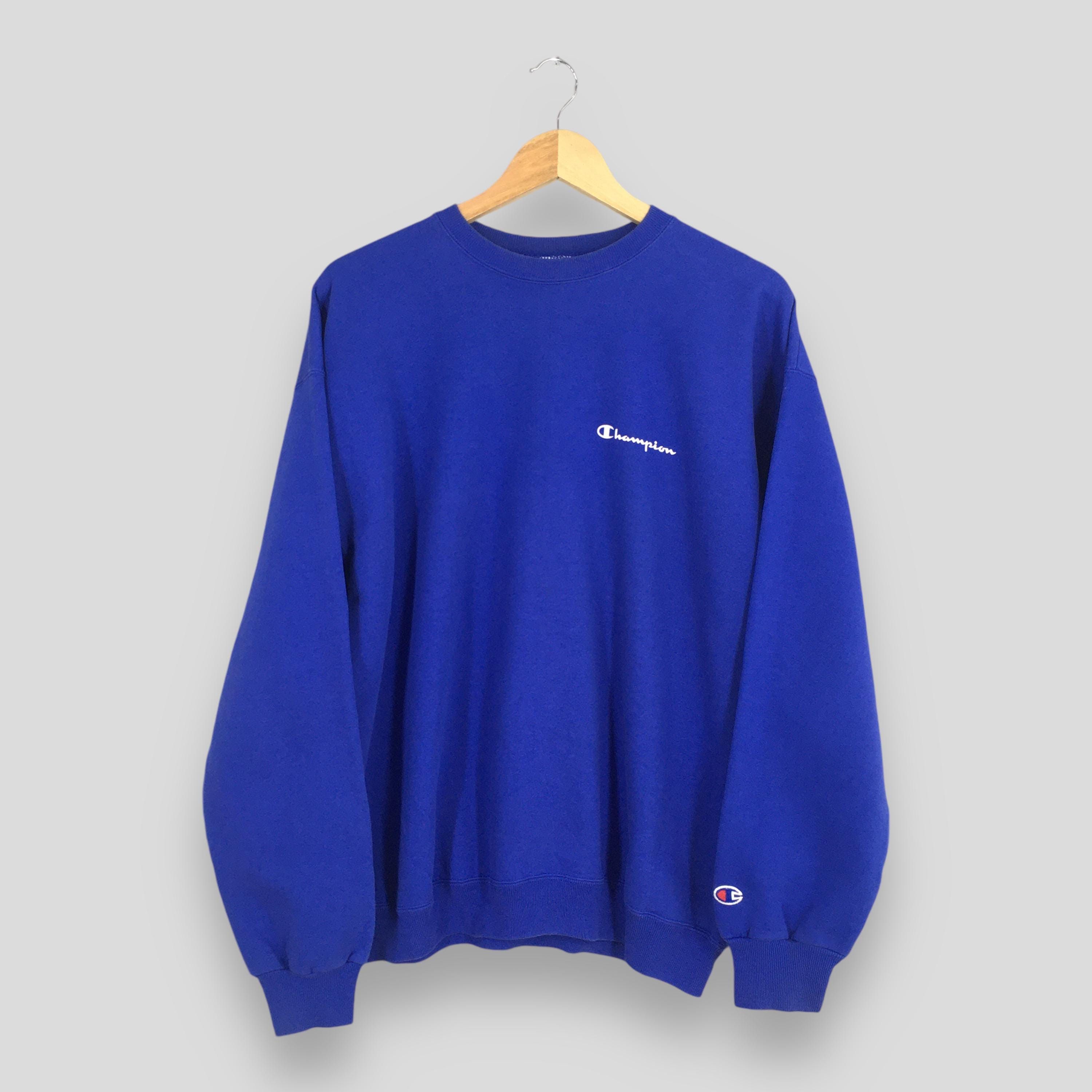 Vintage 90s Champion Sportswear Blue Sweatshirt Large