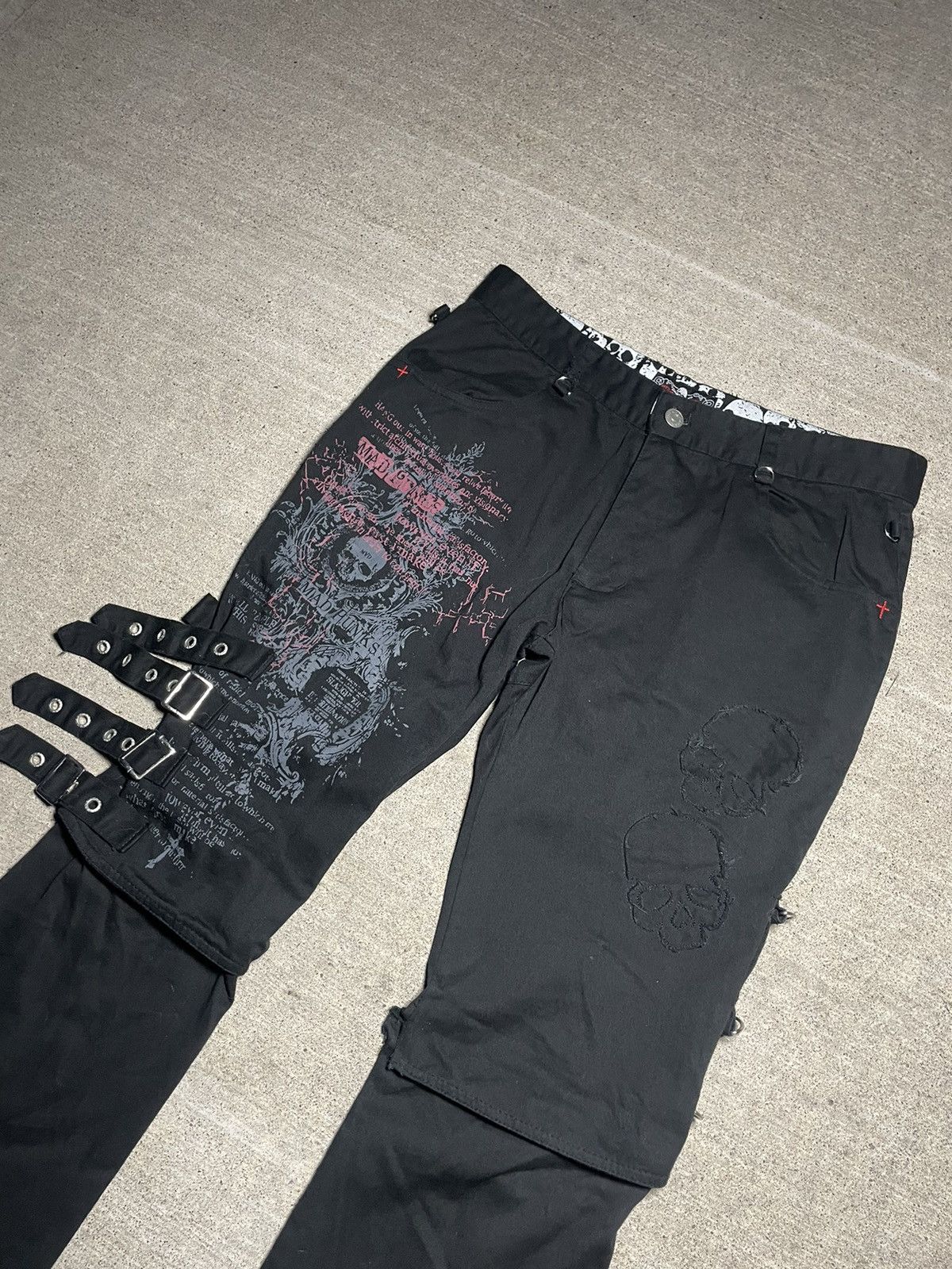 MAD PUNKS bondage pants punk Y2K ストリート MAD PUNKS bondage pants punk Y2K ストリート