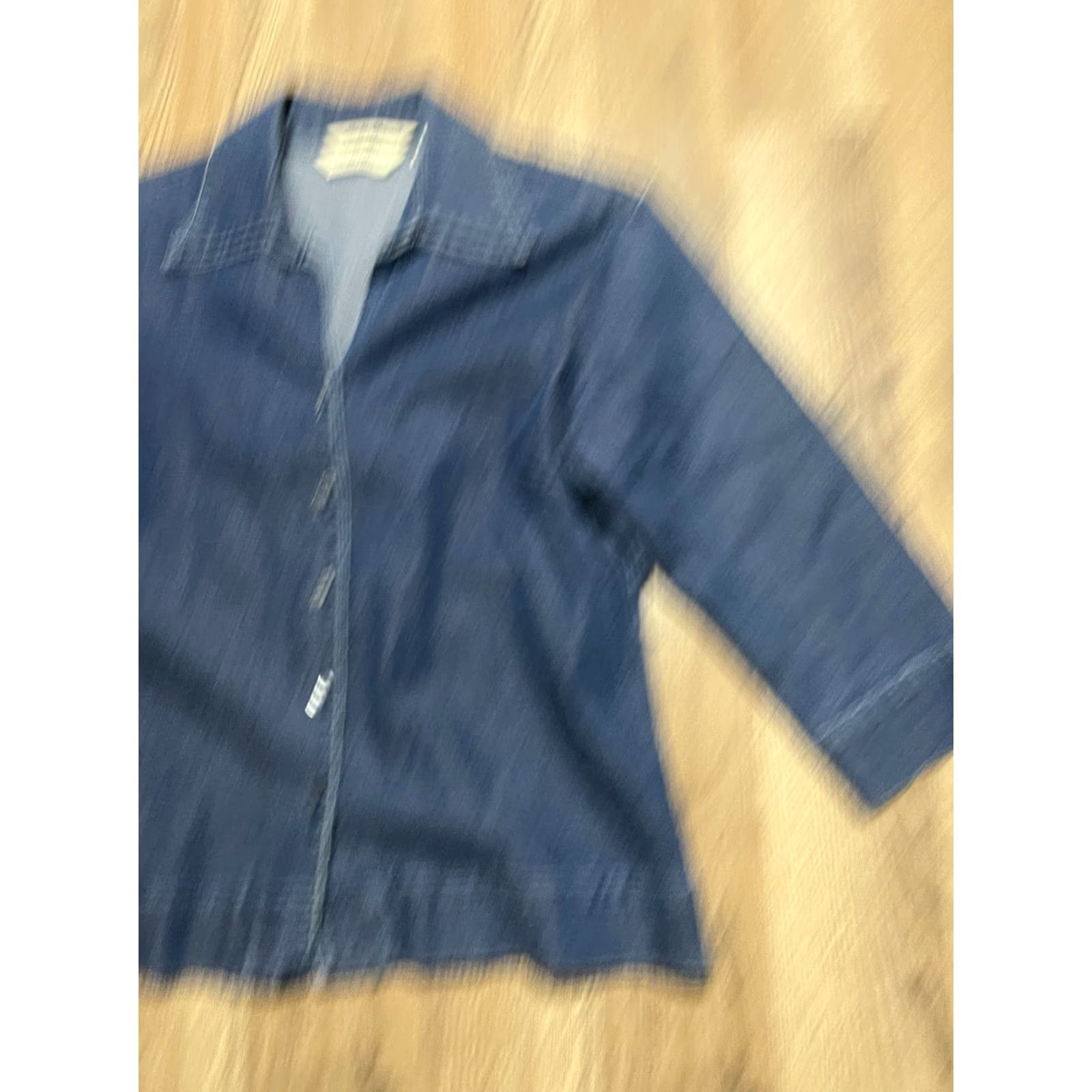 Eddie Bauer Eddie Bauer Jacket Women's XS Blue Denim Button Up Long Sleeve Womens Size XS / US 0-2 / IT 36-38 - 4 Thumbnail