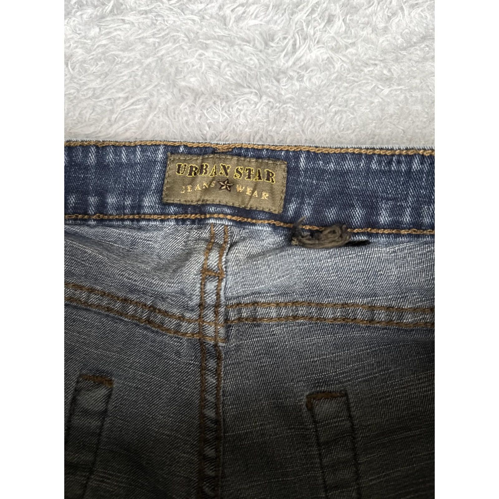 Vintage Urbanstar Jeans Womens 28 Blue Medium Wash Mid Rise Straight 28x28.5 5-Pocket Denim Size 28" / US 6 / IT 42 - 6 Thumbnail