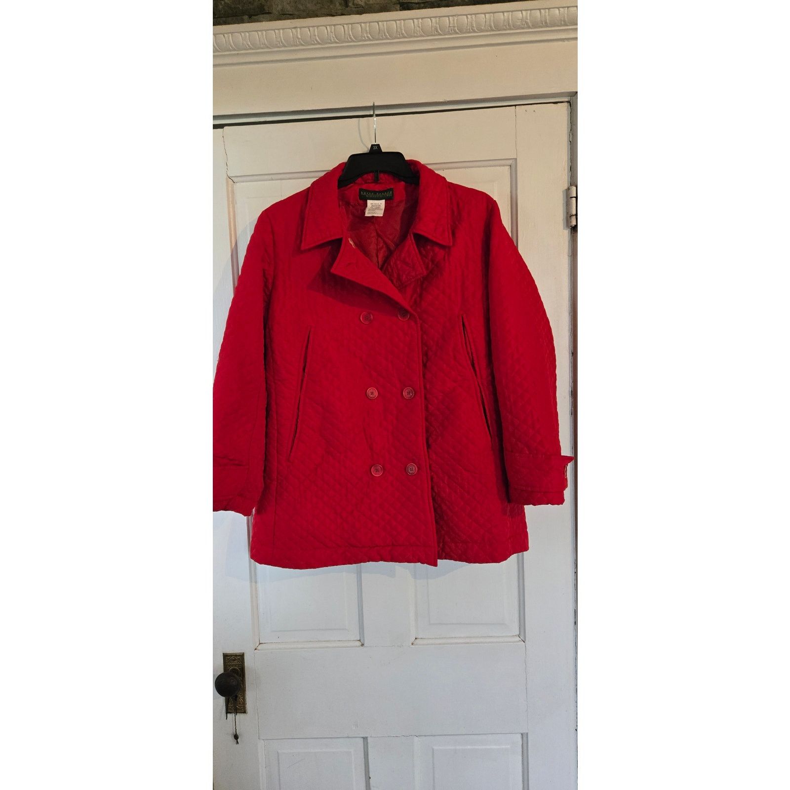 Harve Benard Harve Benard red quilted jacket, size L Size L / US 10 / IT 46 - 1 Thumbnail