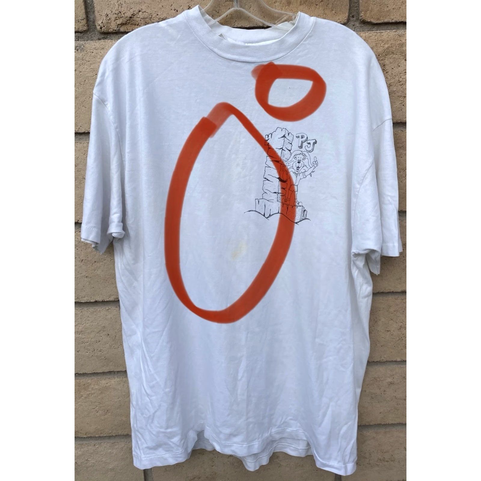 Hanes Vintage Hanes Beefy-T T-Shirt Escuela Preparatoria de Jalisco Grupo B 91-94 XL White 90s School Mens Size US XL / EU 56 / 4 - 5 Thumbnail