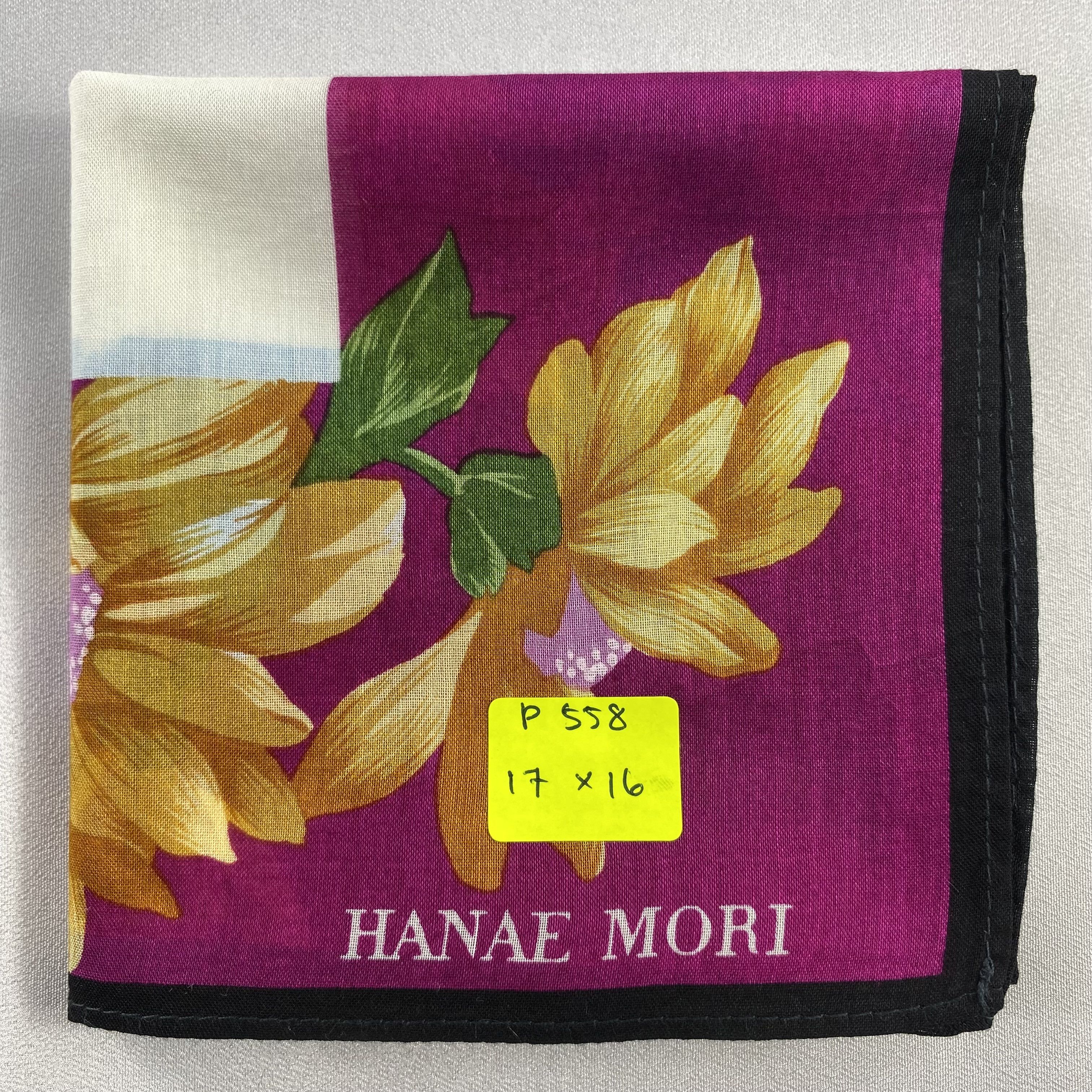 Hanae Mori × Vintage Hanae Mori Bandana/ Handkerchief / Neckerchief-P558 Size ONE SIZE - 5 Thumbnail