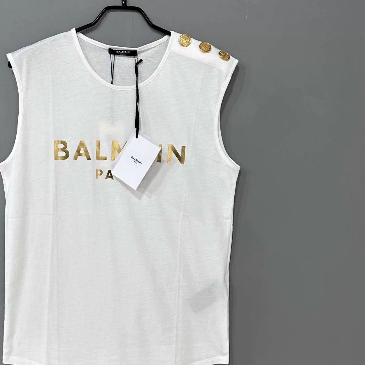 Balmain BALMAIN gold button cami top women's S Size S / US 4 / IT 40 - 2 Thumbnail