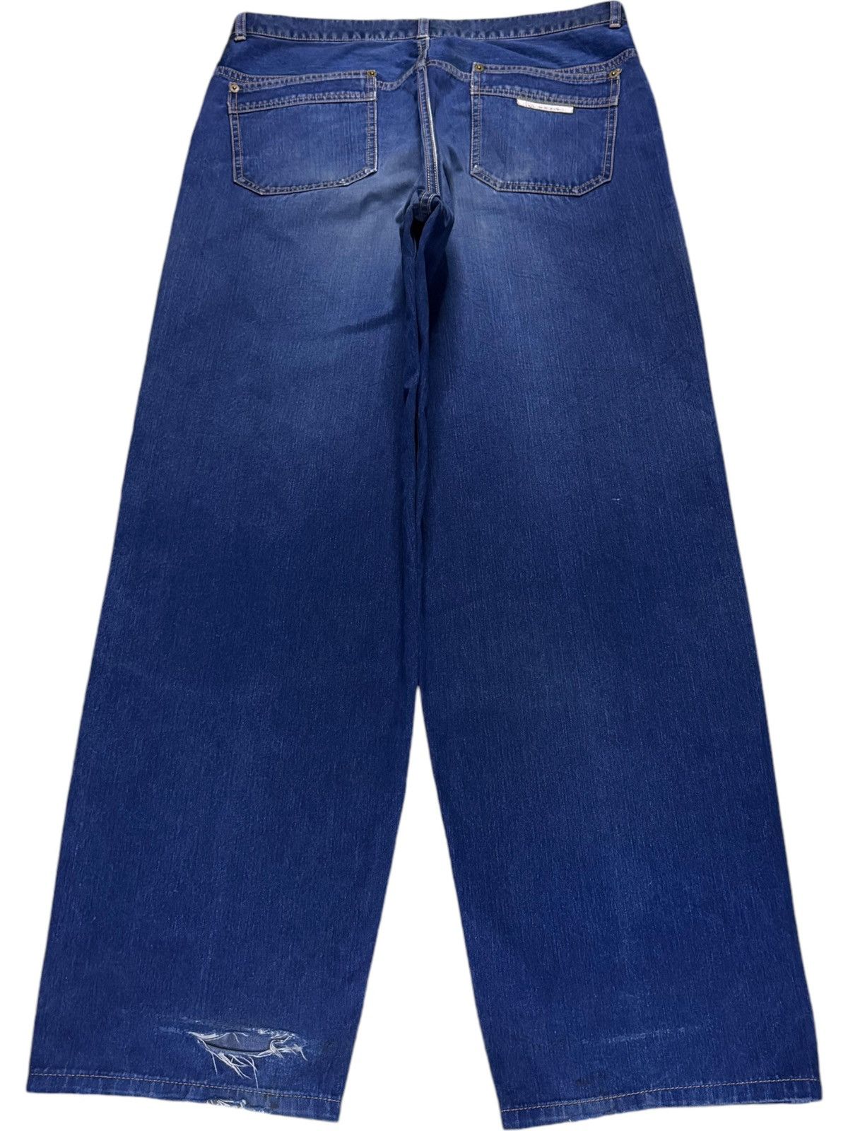 Japanese Brand Vintage Japanese Brand Mud Wash Distressed Baggy Jeans Size US 33 - 2 Thumbnail