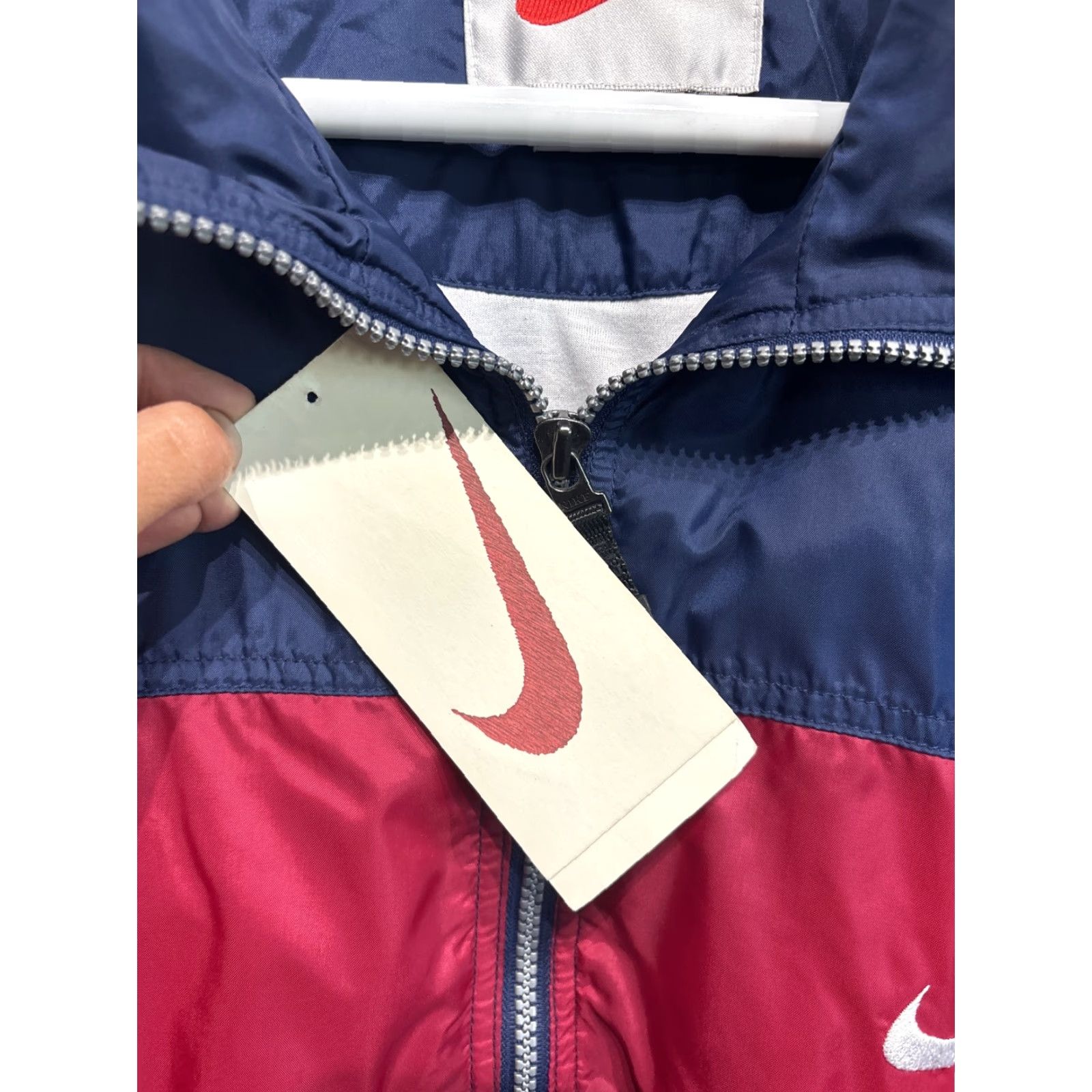 Nike VINTAGE Nike Spellout Full Zip Windbreaker Jacket Coat Swoosh Logo Mens XL VTG 90s Size US XL / EU 56 / 4 - 4 Thumbnail