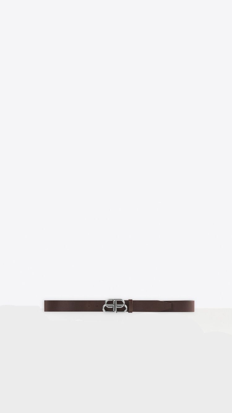 Balenciaga o1bcso1str0325 Size: 85 / BB Large Belt in Brown Size 32 - 1 Thumbnail