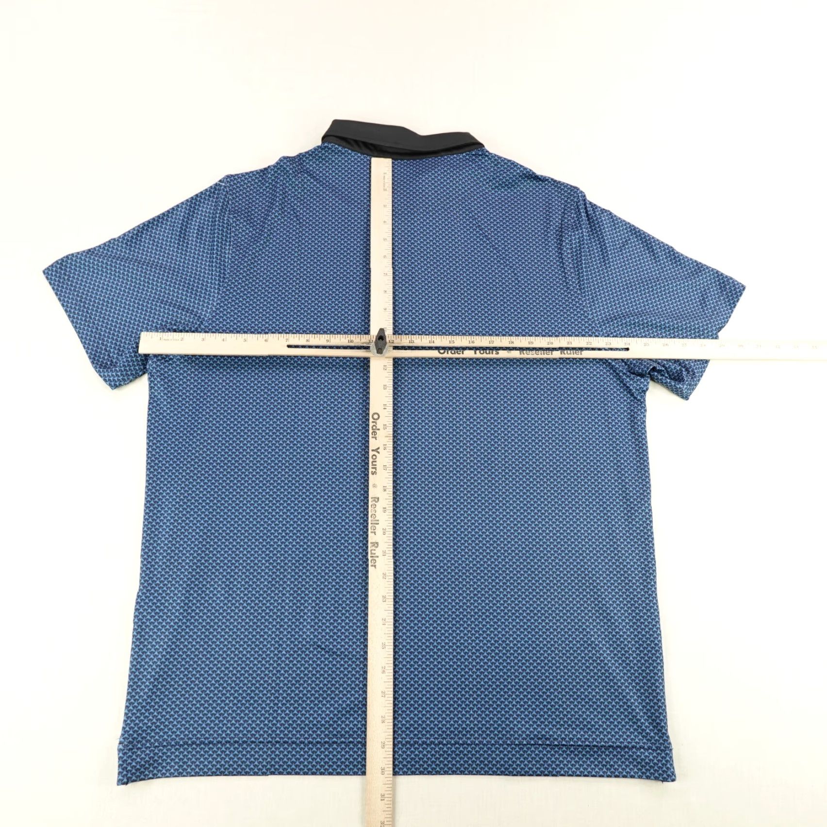 Vintage Deolax Polo Shirt Mens XL Blue Geometric Abstract Performance Flex Golf Golfer Size US XL / EU 56 / 4 - 6 Thumbnail