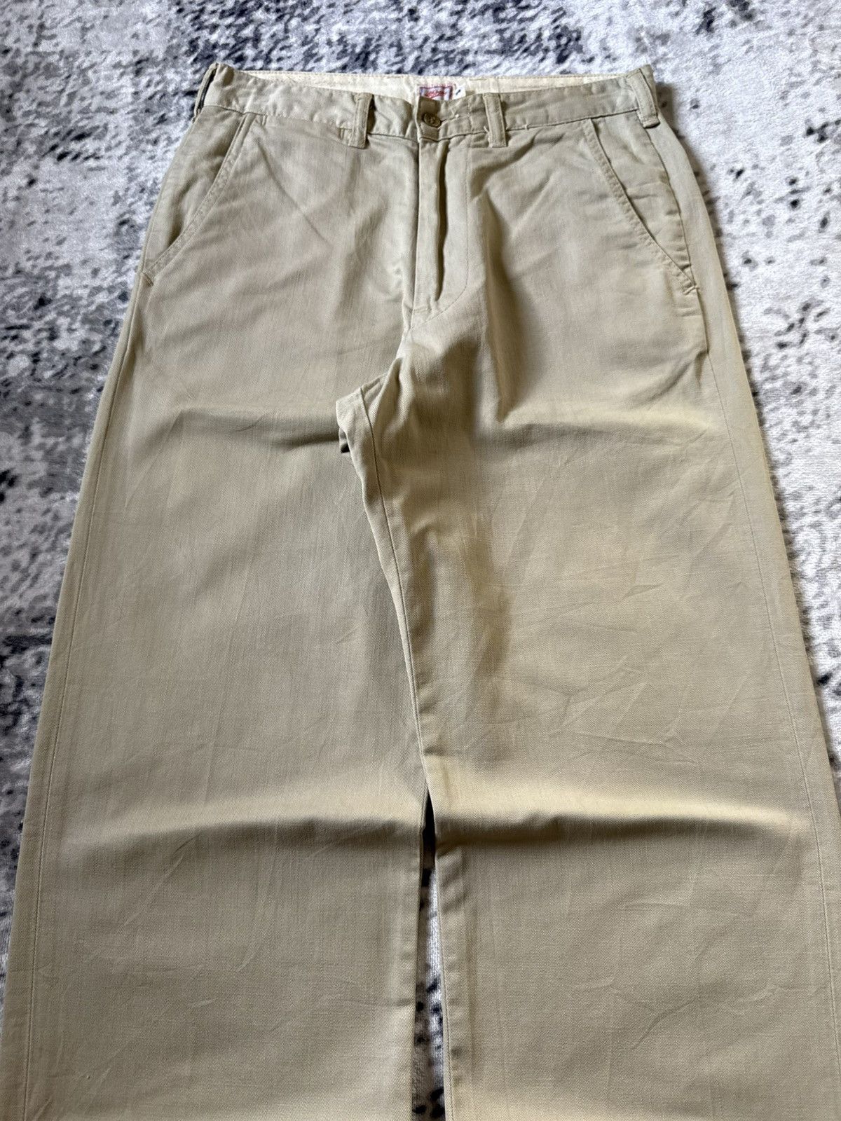 45rpm Vintage 45Rpm Japan Beige Sand Loose Chino pants Size US 29 - 3 Thumbnail