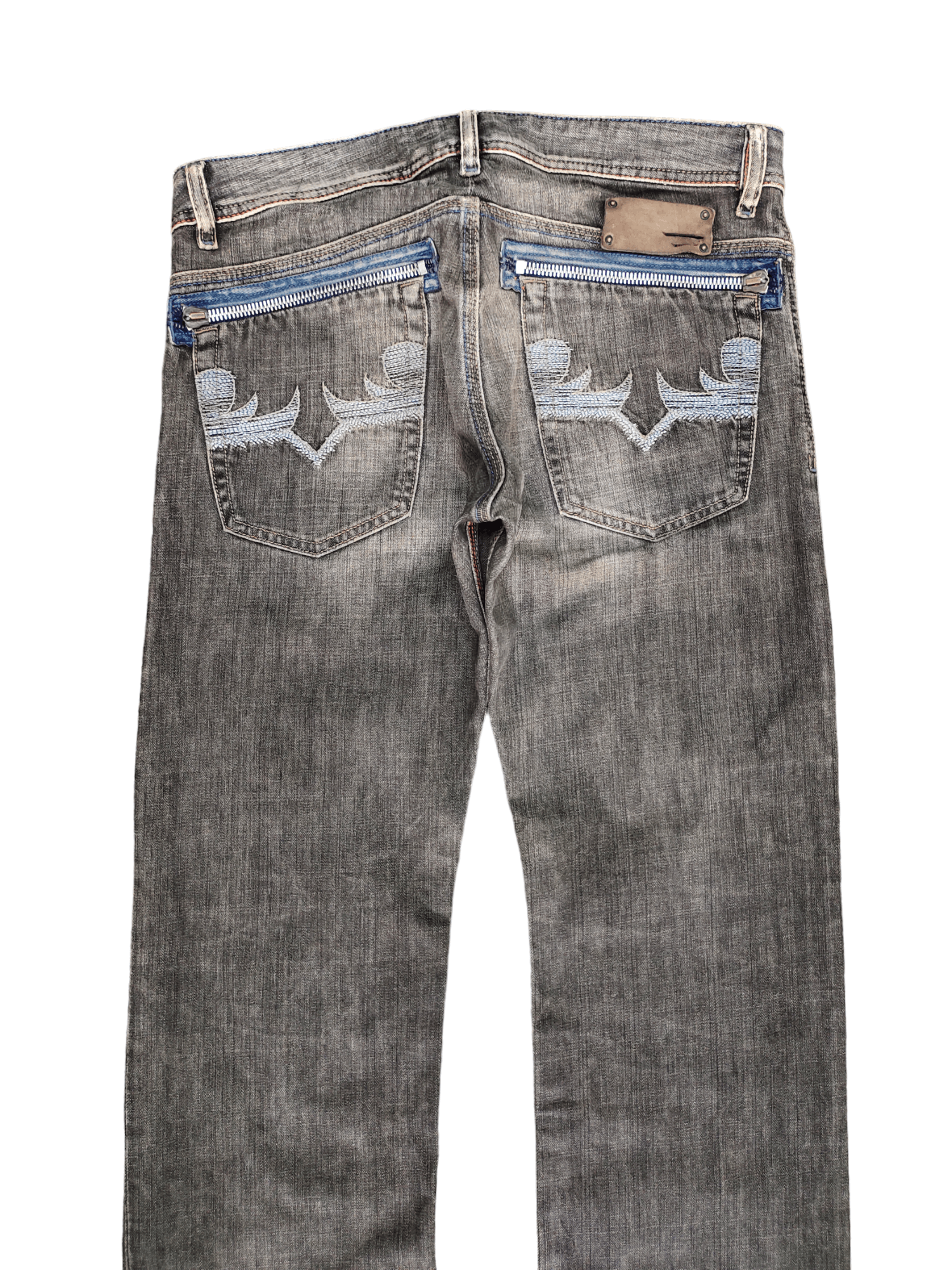 Diesel Vintage Y2k Diesel Native Embroidered Relaxed Denim Pants Size US 32 / EU 48 - 2 Thumbnail