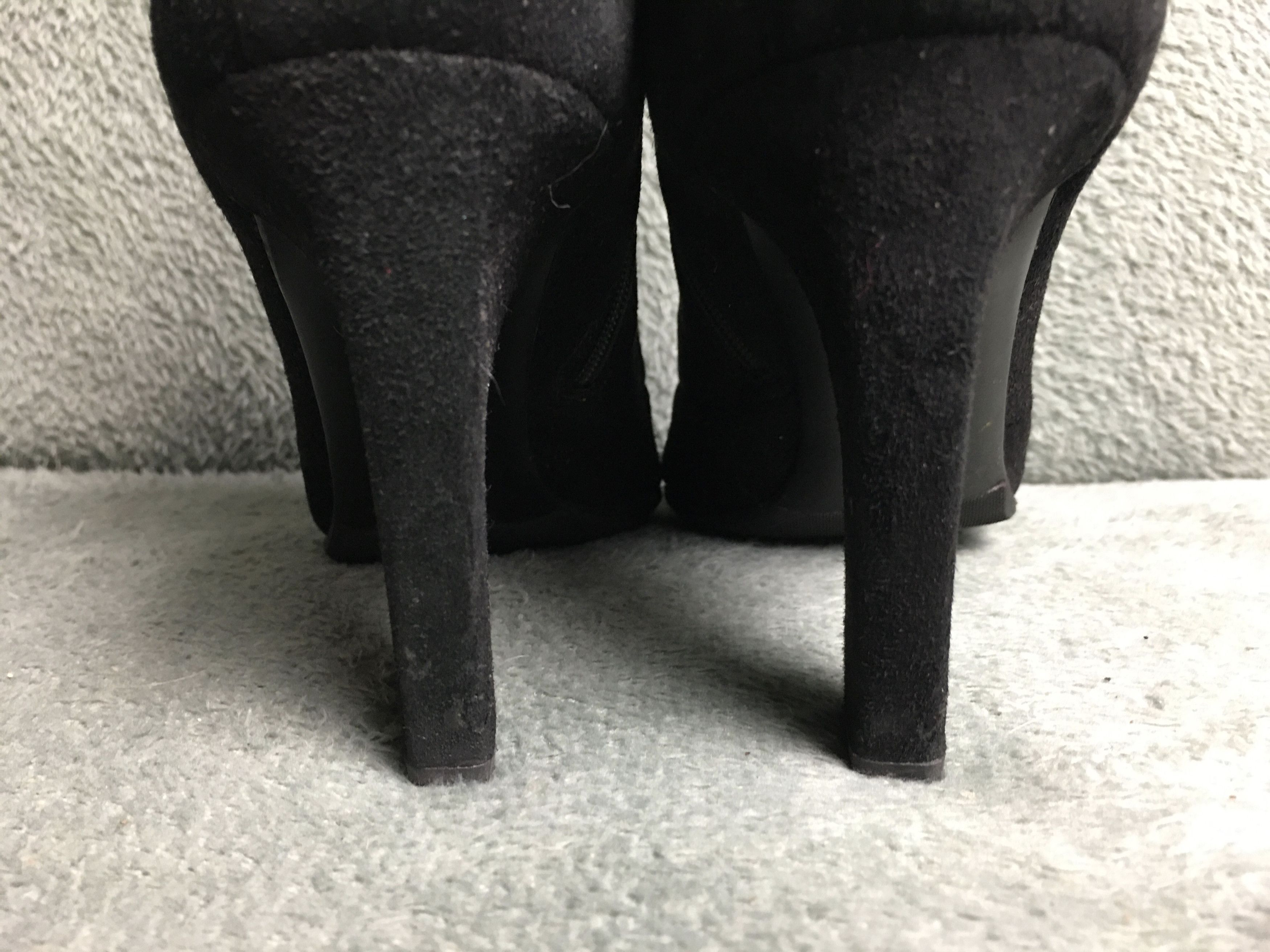 Prada Prada Suede Ankle Boots Black Heels EU 40 Size US 10 / IT 40 - 5 Thumbnail