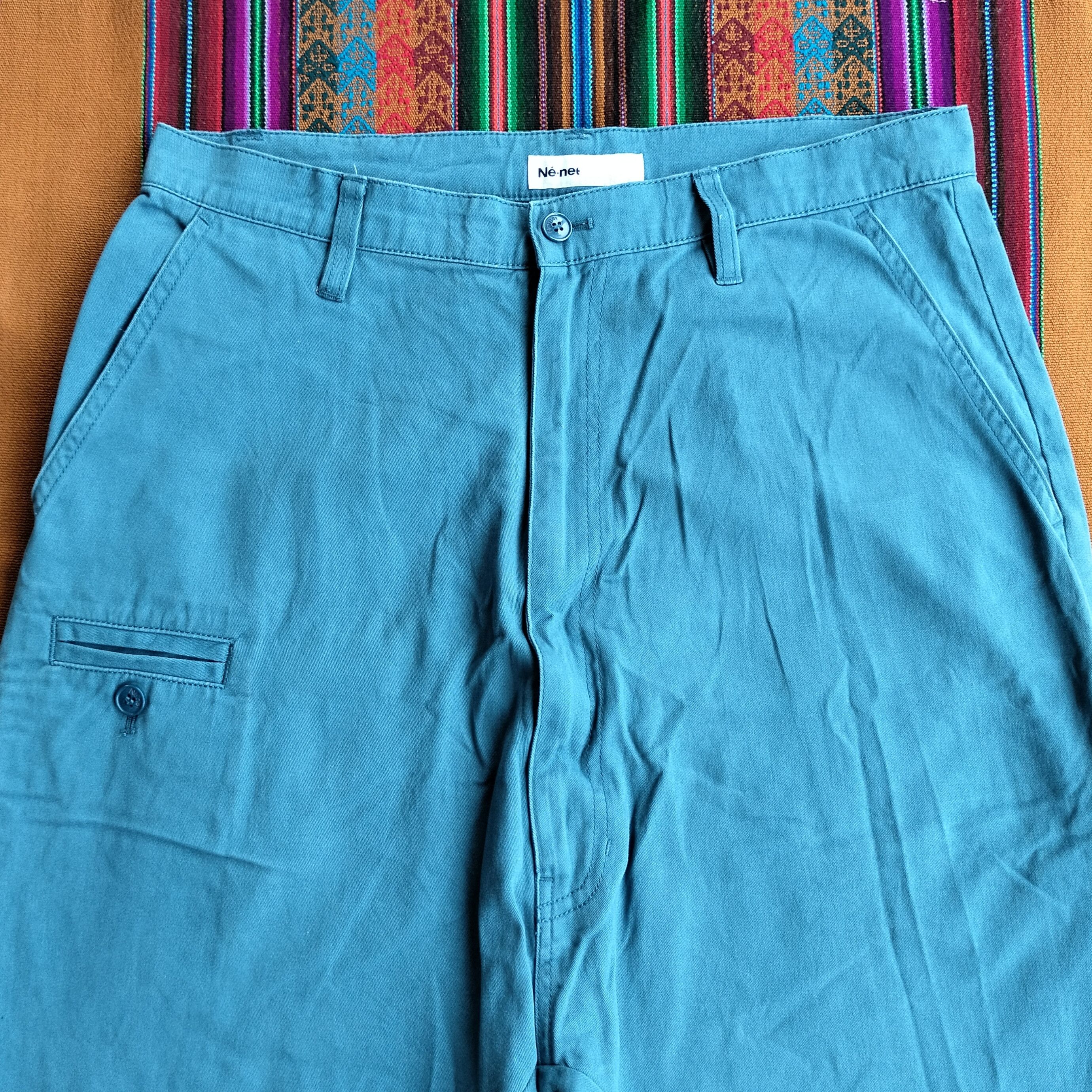 Ne-Net Ne-Net dropcrotch Embroidery pocket long pants Size US 32 / EU 48 - 3 Thumbnail