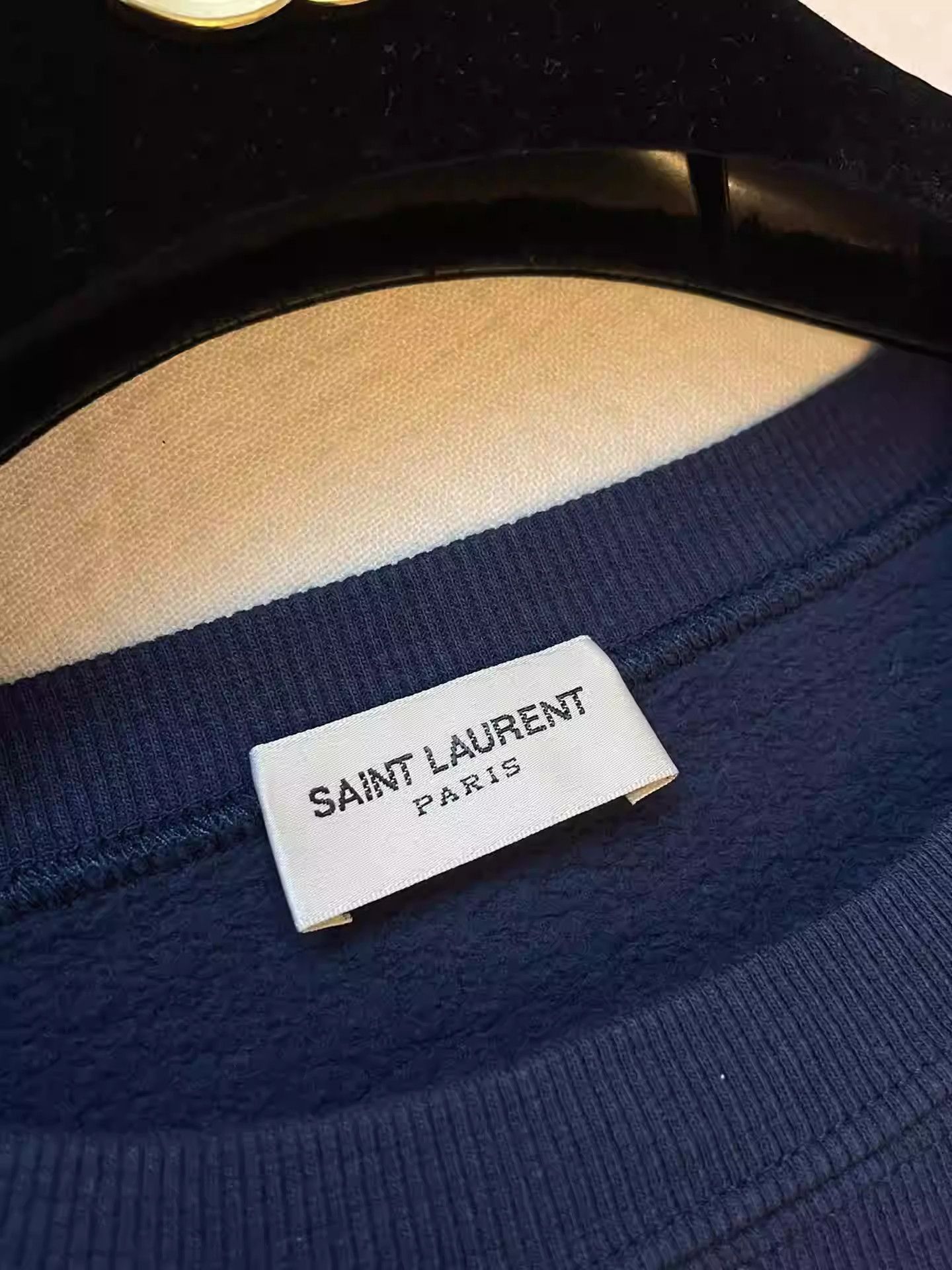 Saint Laurent Paris Saint Laurent Navy Fleece Sweatshirt-2505 Size US S / EU 44-46 / 1 - 4 Thumbnail