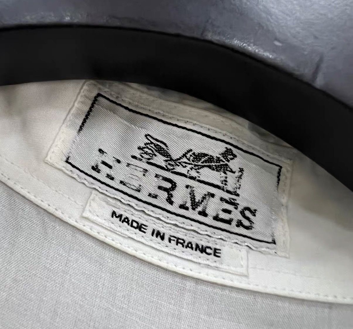 Hermes HERMES White Printed Long Sleeve Shirt J41 Size US XXS / EU 40 - 3 Thumbnail