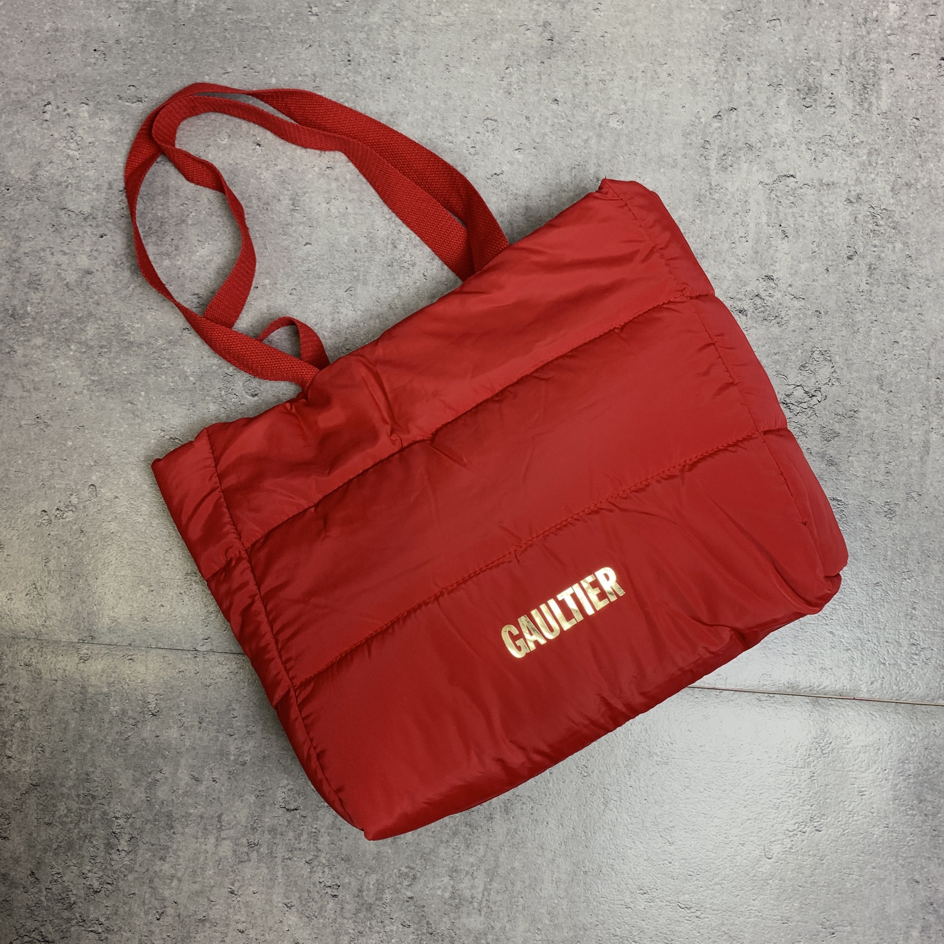 Designer × Jean Paul Gaultier Jean Paul Gaultier red puffer tote bag Size ONE SIZE - 1 Thumbnail