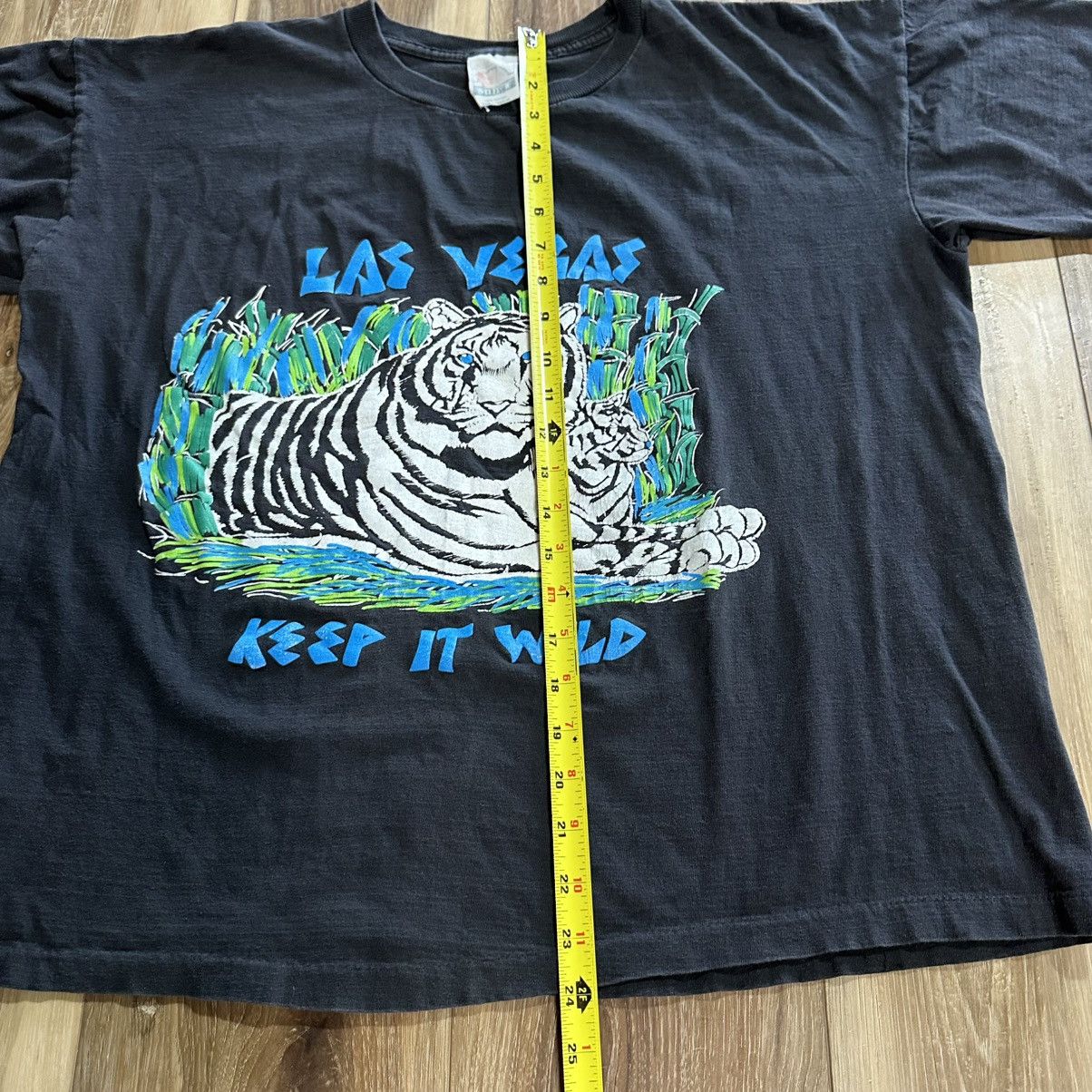 Vintage Vintage 80s 90s Sun Las Vegas White Tiger 100% Cotton Shirt Size US XL / EU 56 / 4 - 8 Thumbnail