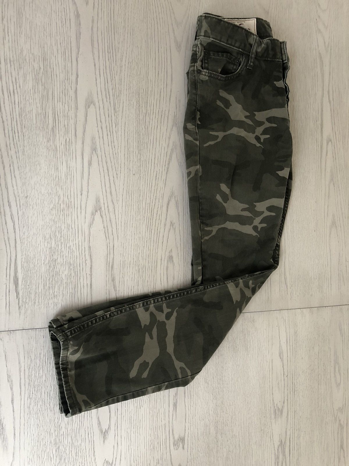 Hollister Hollister Men Skinny 5 Pocket Green Pants Camo 30 x 30 Size US 30 / EU 46 - 2 Thumbnail
