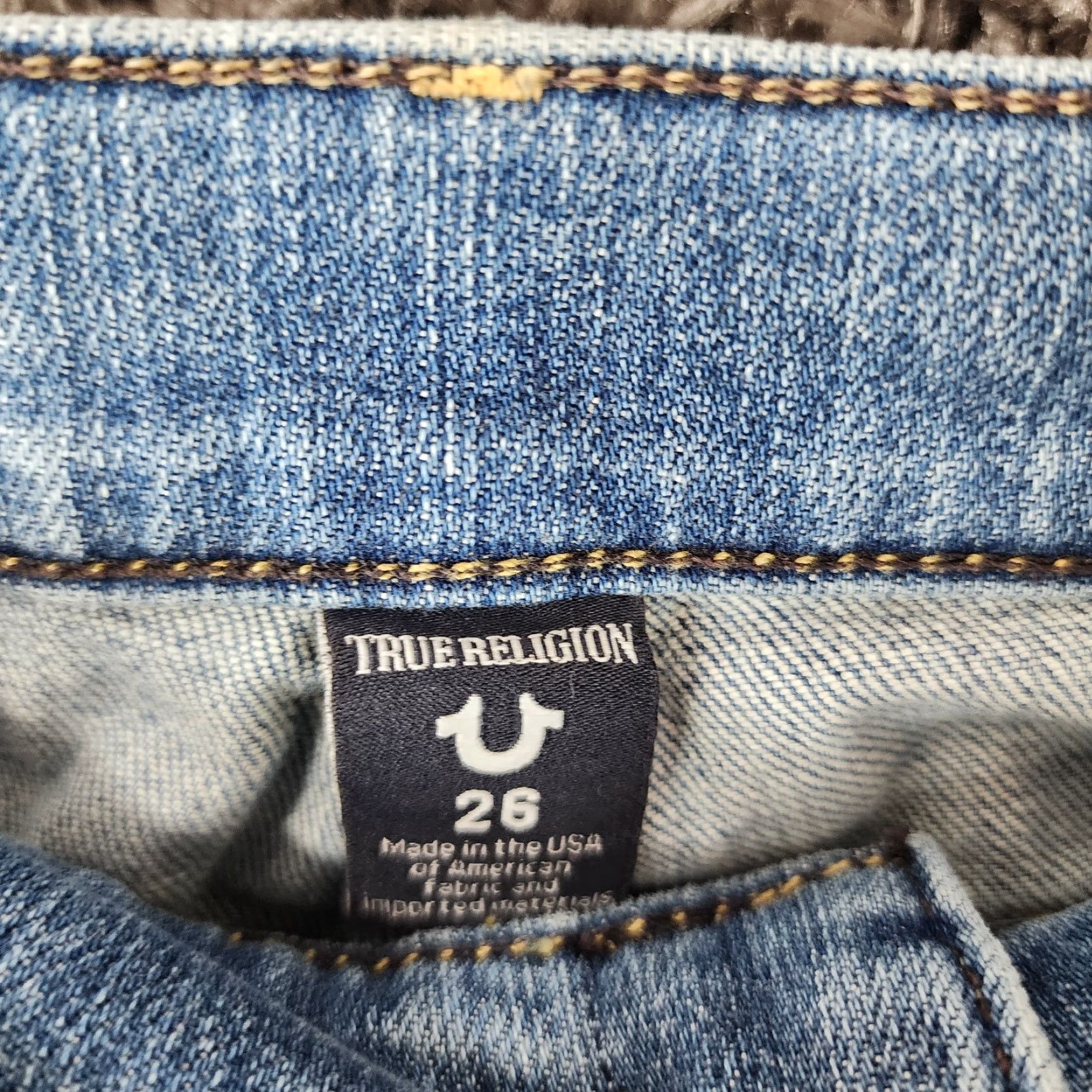 True Religion VINTAGE True Religion Blue Jeans Straight Size 26 Regular Made in USA Womens Size 26" / US 2 / IT 38 - 3 Thumbnail