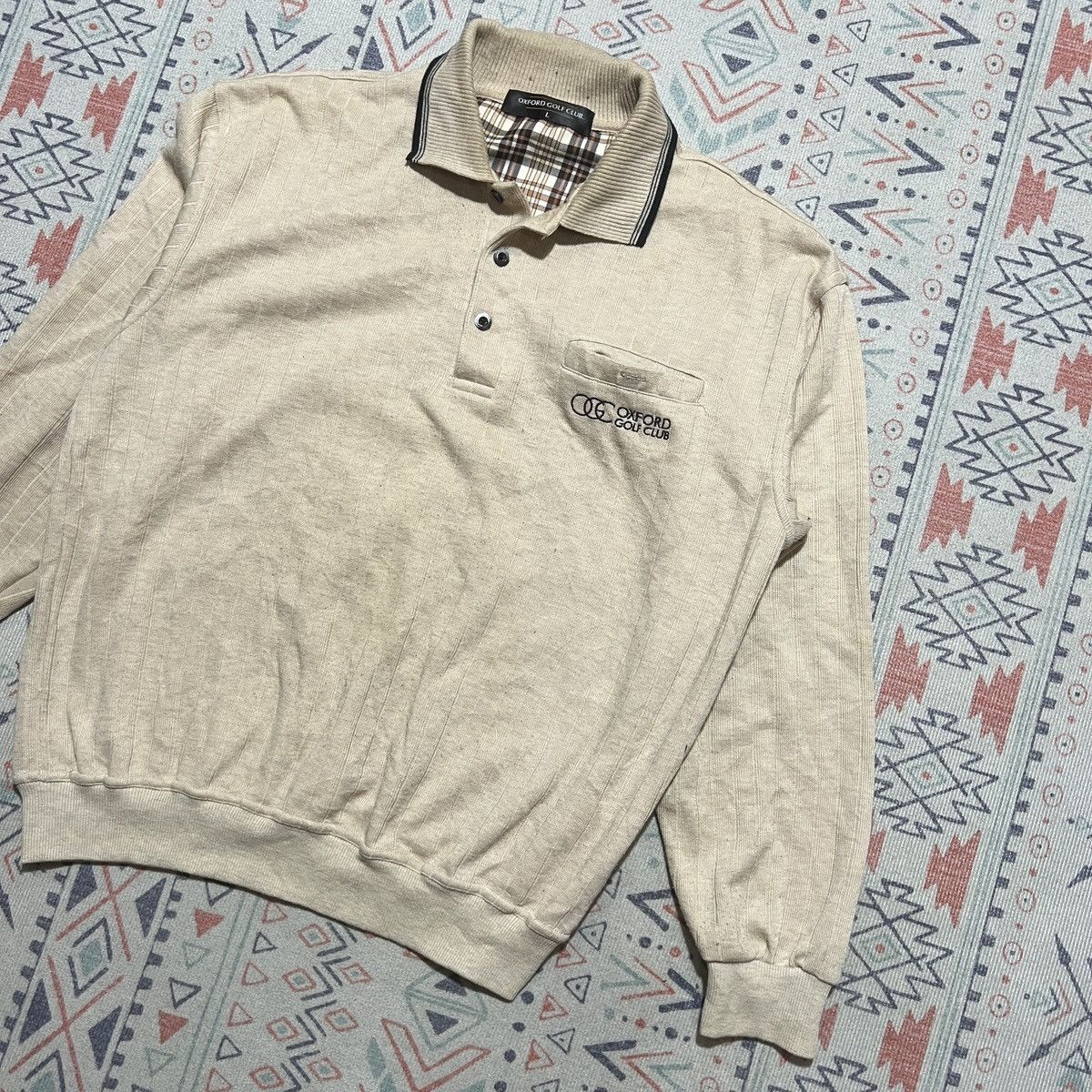 Vintage Oxford Sweatshirt Smart Casual Size US L / EU 52-54 / 3 - 2 Thumbnail