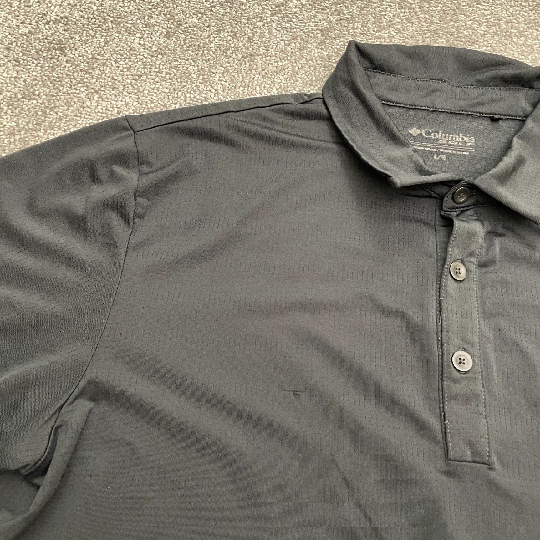 Vintage Columbia Golf Omni Freeze Polo Shirt Mens Large Black Short Sleeve Stretch Top Size US L / EU 52-54 / 3 - 6 Thumbnail