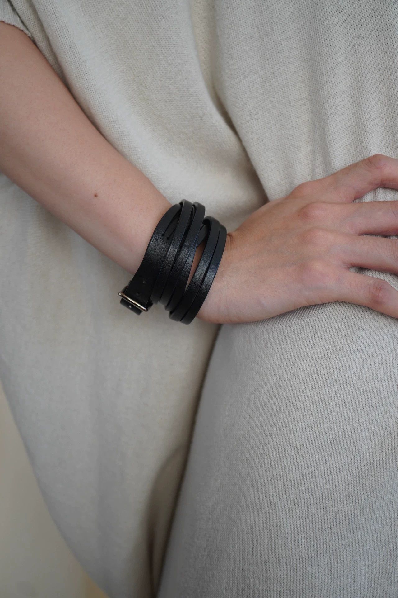Hermes Hermes 2000s MultiLayer Leather Rope Choker/Bracelet Size ONE SIZE - 2 Thumbnail