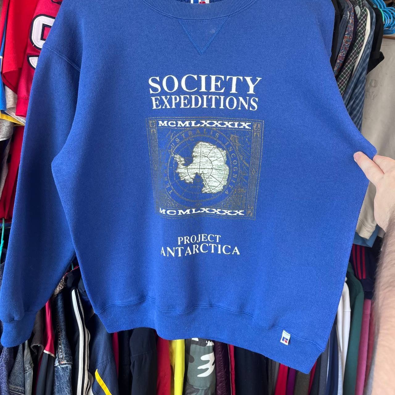 Russell Athletic Russell Athletic Society Expeditions Antarctica Sweatshirt Size US L / EU 52-54 / 3 - 8 Thumbnail