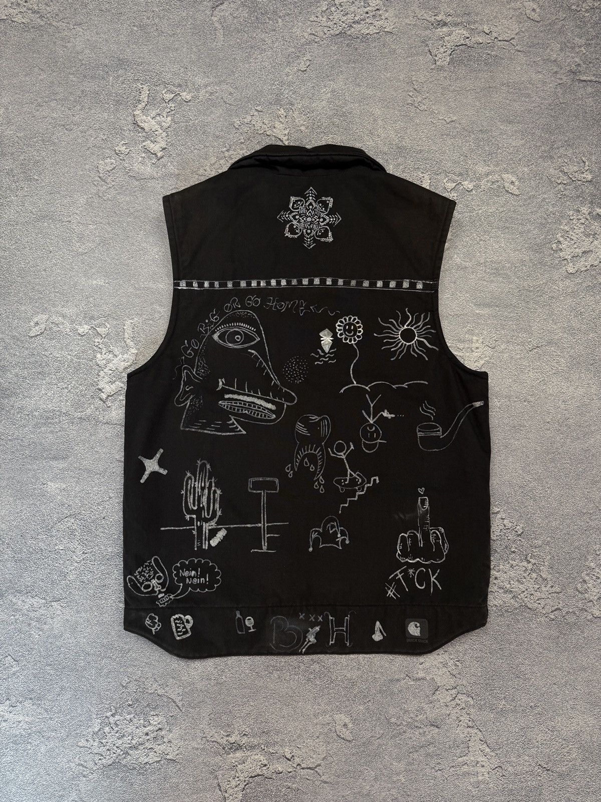 Carhartt Carhartt Custom Quick Duck Black Workwear Vest Size US M / EU 48-50 / 2 - 2 Thumbnail