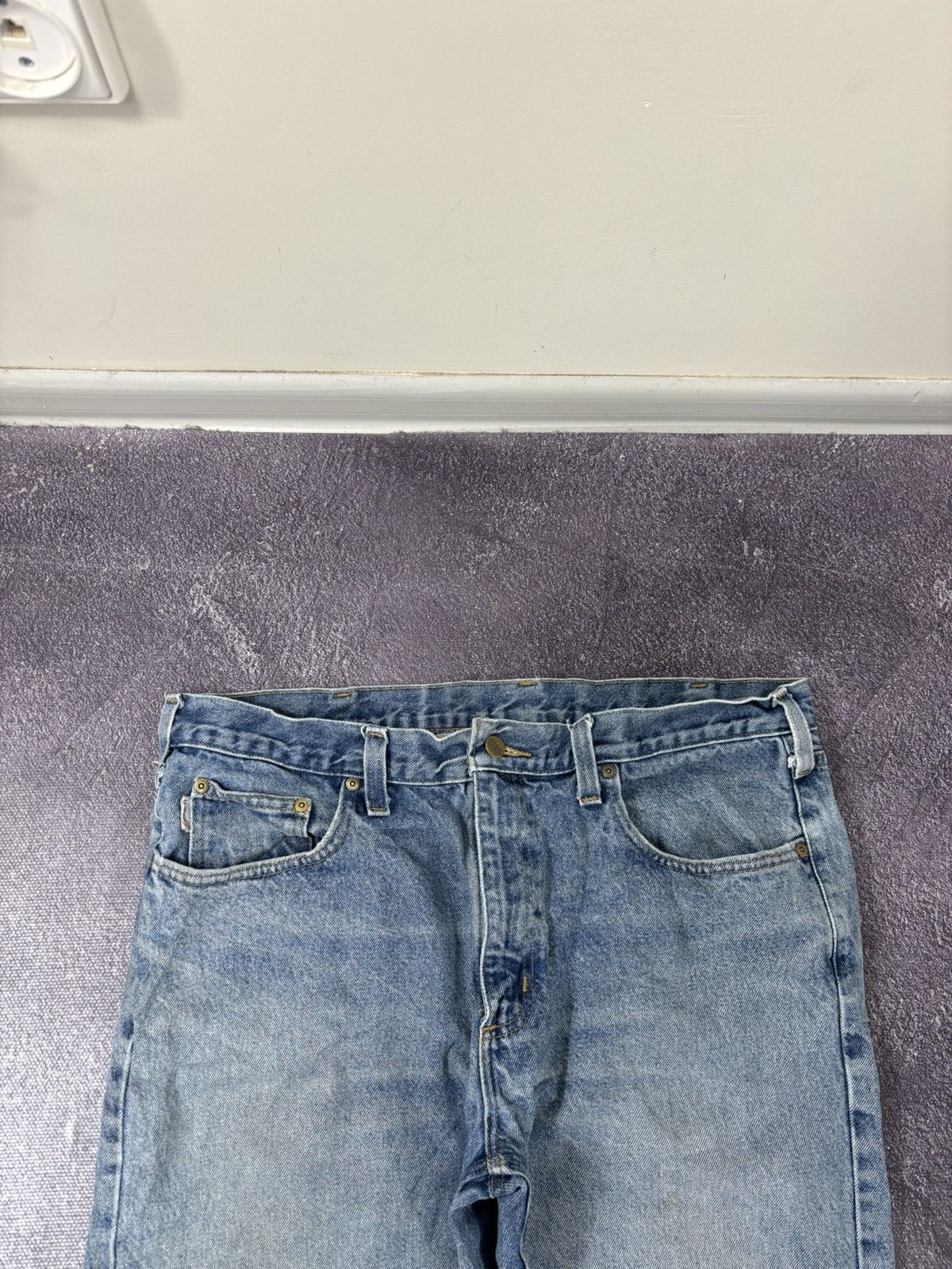 Carhartt Vintage Carhartt Traditional Fit Faded Work Hype Denim Jeans Size US 38 / EU 54 - 10 Thumbnail