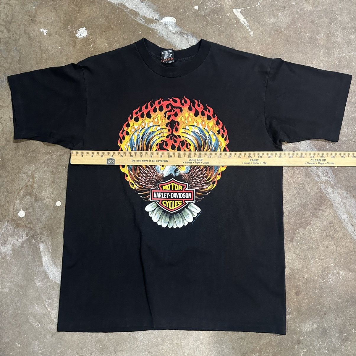 Harley Davidson Vintage Harley Davidson Flaming Eagle Tshirt Size US L / EU 52-54 / 3 - 6 Thumbnail