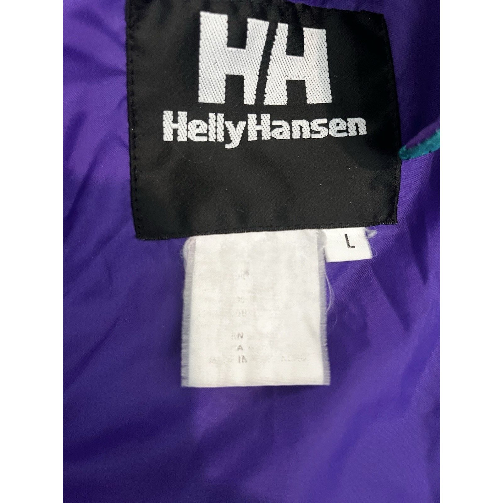 Helly Hansen Vtg Helly Hansen Anorak Jacket 90s Purple Teal L Hong Kong Size US L / EU 52-54 / 3 - 11 Thumbnail