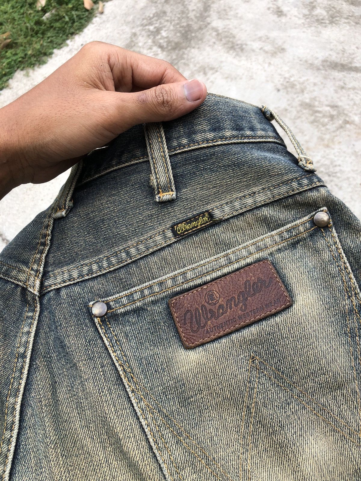 Vintage RUSTY VINTAGE BLUE BELL DENIM BY WRANGLER Size US 29 - 2 Thumbnail