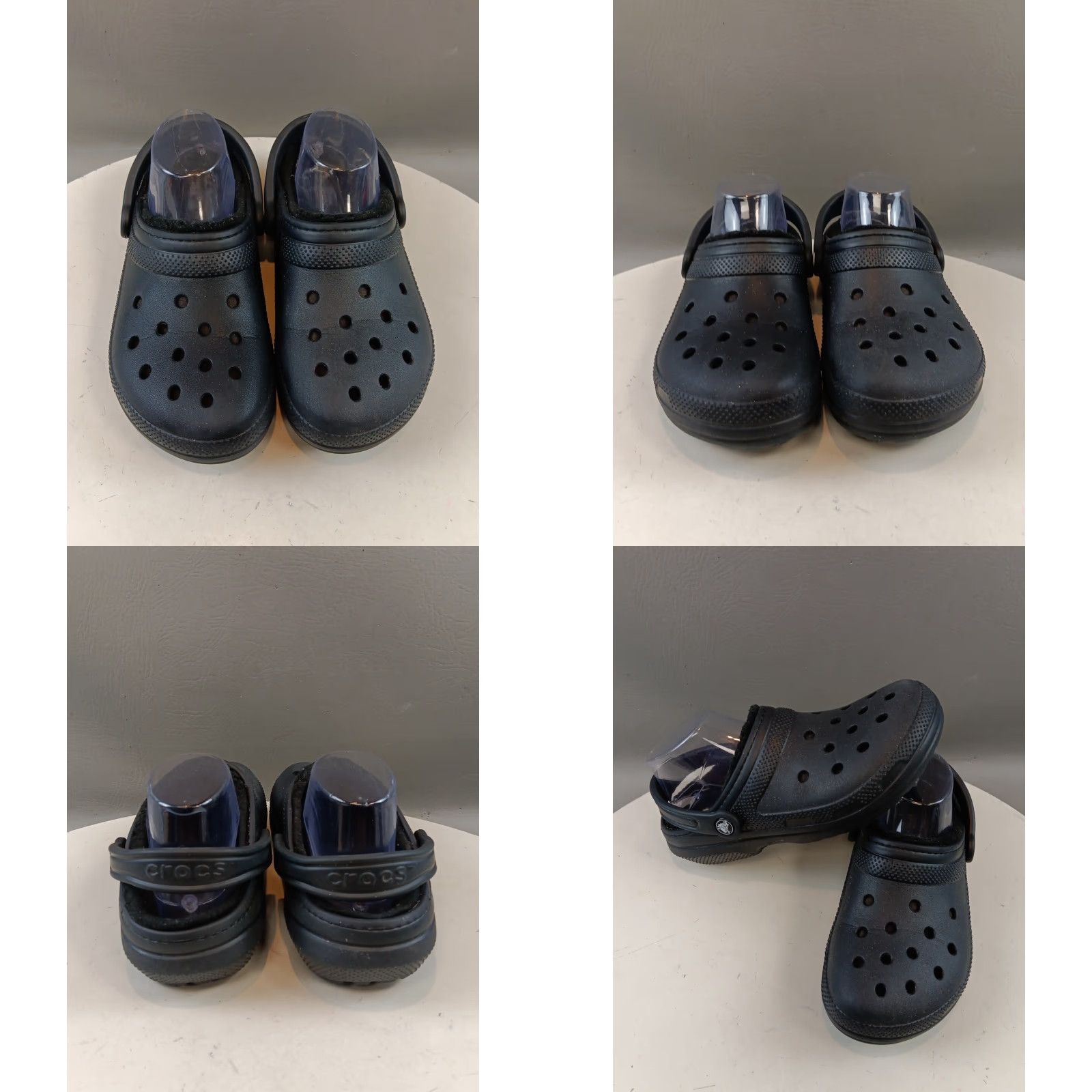 Crocs Crocs Women’s Sandal Slip-On Black Faux Fur Lining Lightweight Clog Sandals 7 US Women Size US 7 / IT 37 - 8 Thumbnail