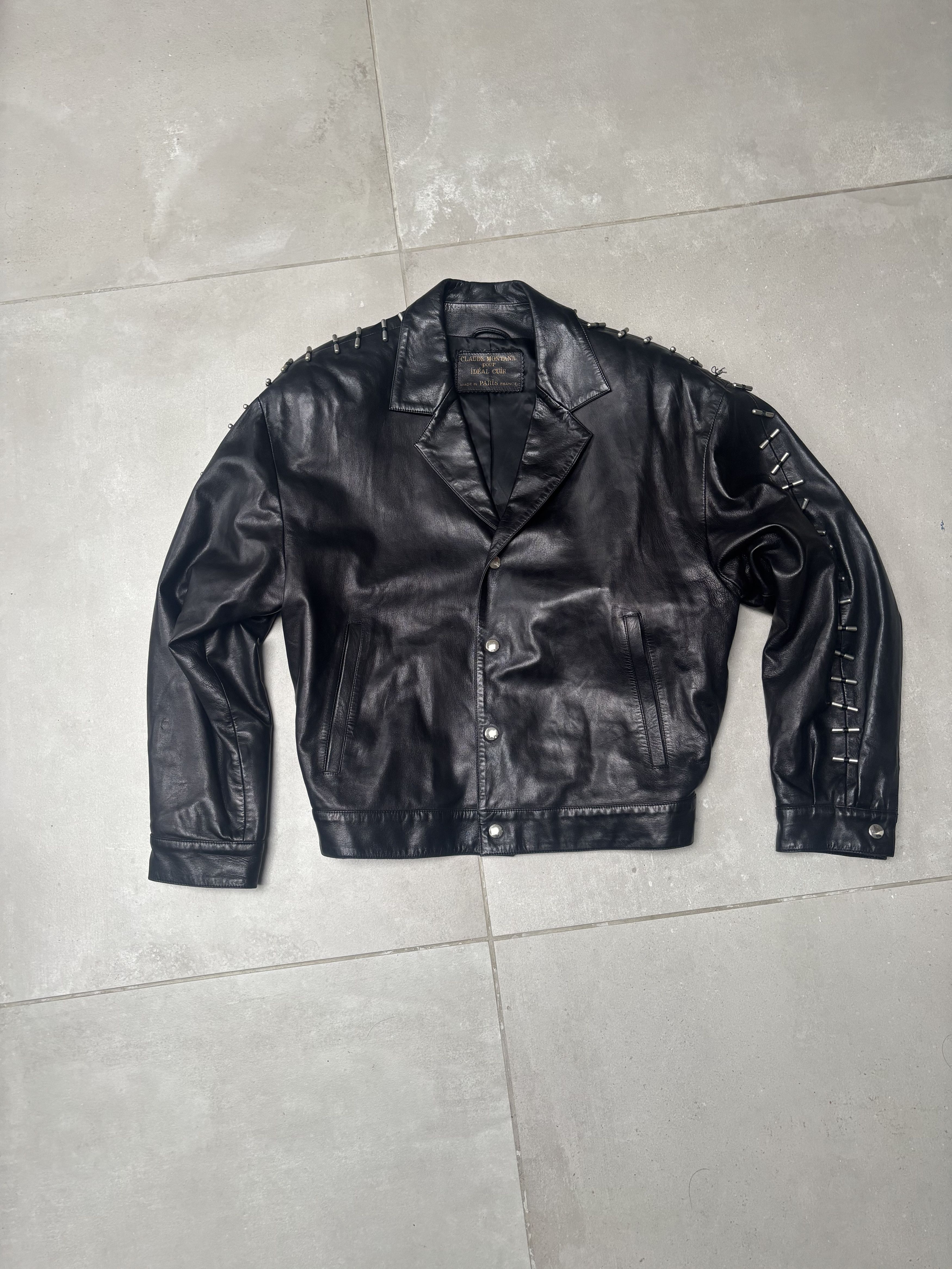 Claude Montana Claude Montana runway leather jacket Size US M / EU 48-50 / 2 - 2 Thumbnail