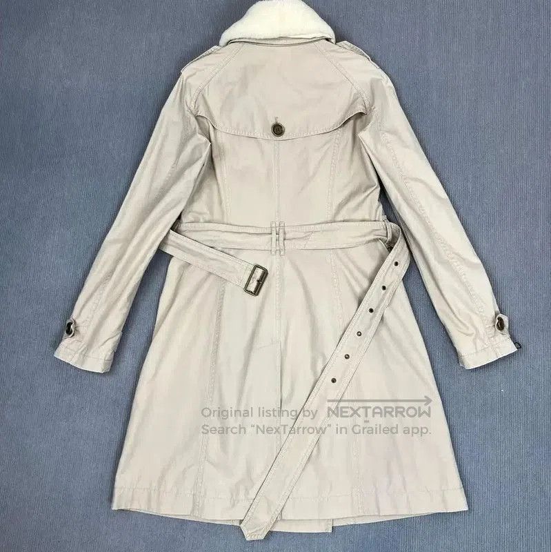 Burberry Burberry Gray Cotton Women's Trench Coat XS. Size XS / US 0-2 / IT 36-38 - 2 Thumbnail