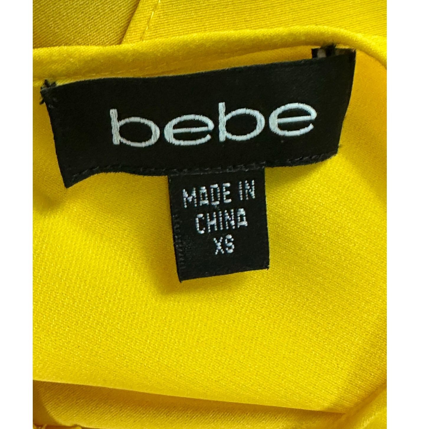 Bebe Bebe yellow vibrant 3/4 sleeves blouse size XS Size XS / US 0-2 / IT 36-38 - 3 Thumbnail