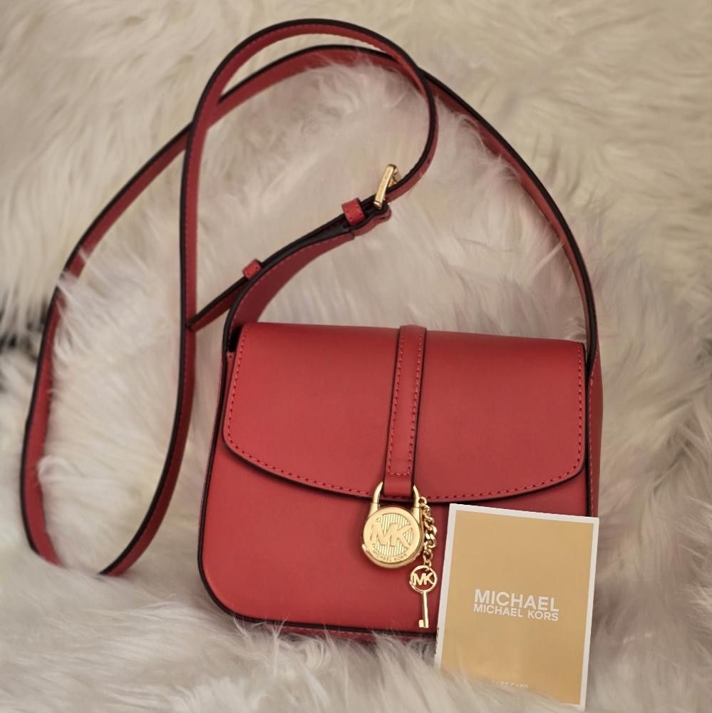 Michael Kors Michael Kors Lyra Small Flap Crossbody Leather Handbag Size ONE SIZE - 1 Thumbnail
