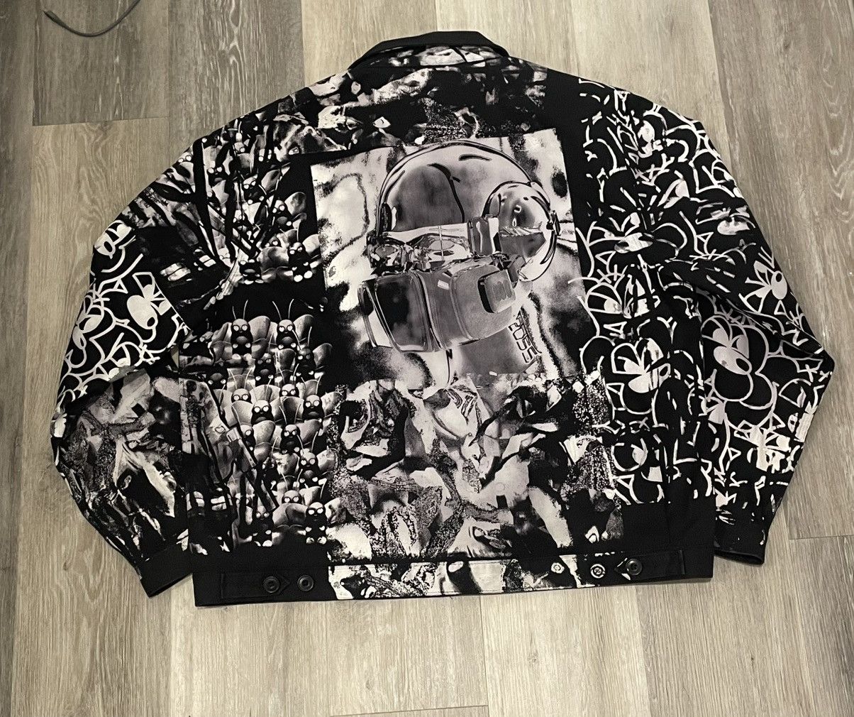 Drain Gang × Goth Money POSHGOD 2055 1/1 painted dickies jacket Size US XL / EU 56 / 4 - 2 Thumbnail