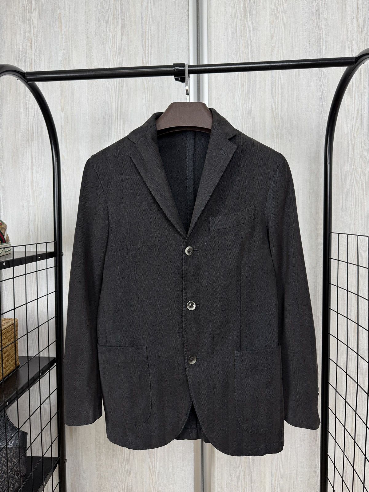 Boglioli Boglioli Coat cotton herringbone 3 button blazer Size 34R - 1 Thumbnail