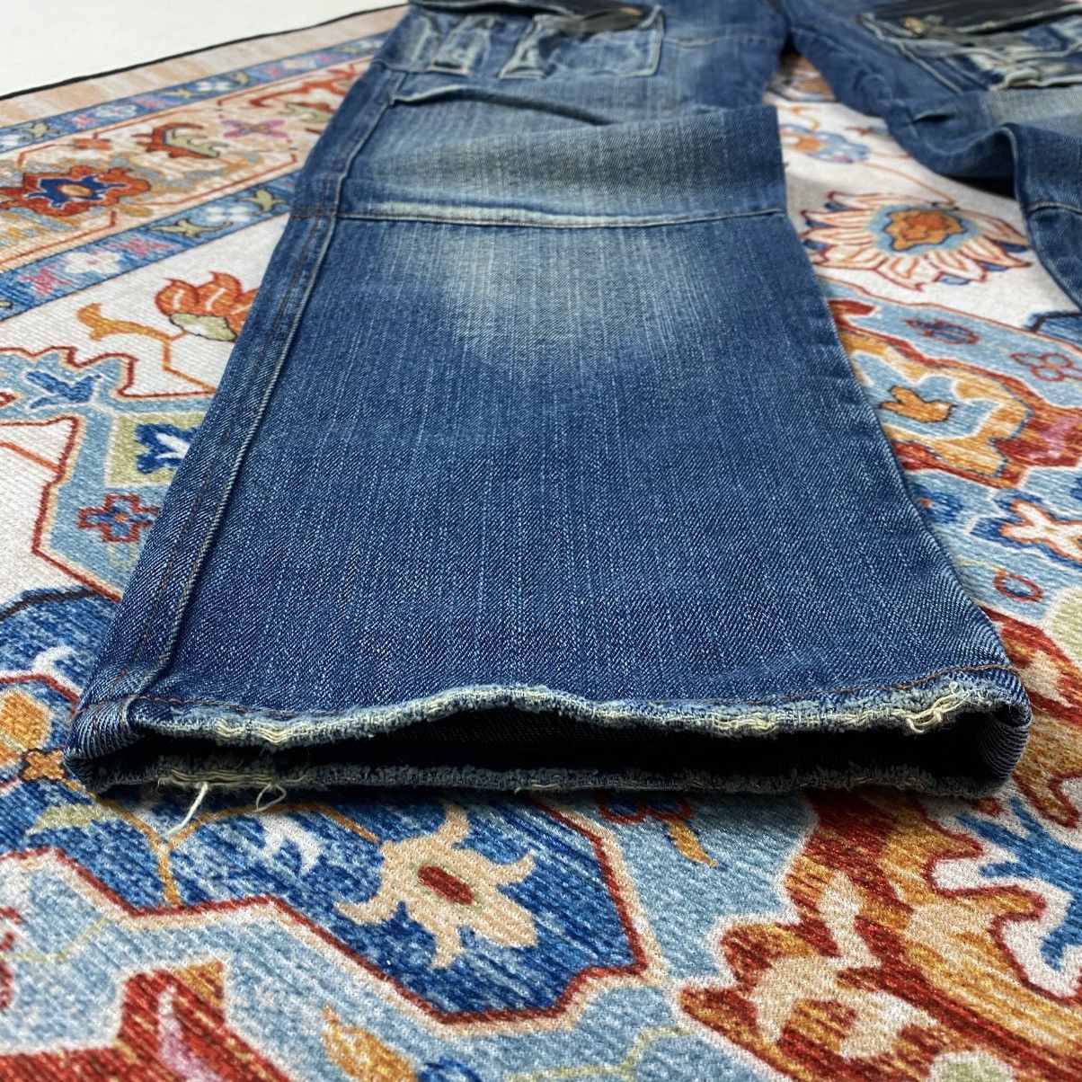 Japanese Brand Vtg Us Boarder Distressed Cargo Jeans Pants Size US 33 - 4 Thumbnail