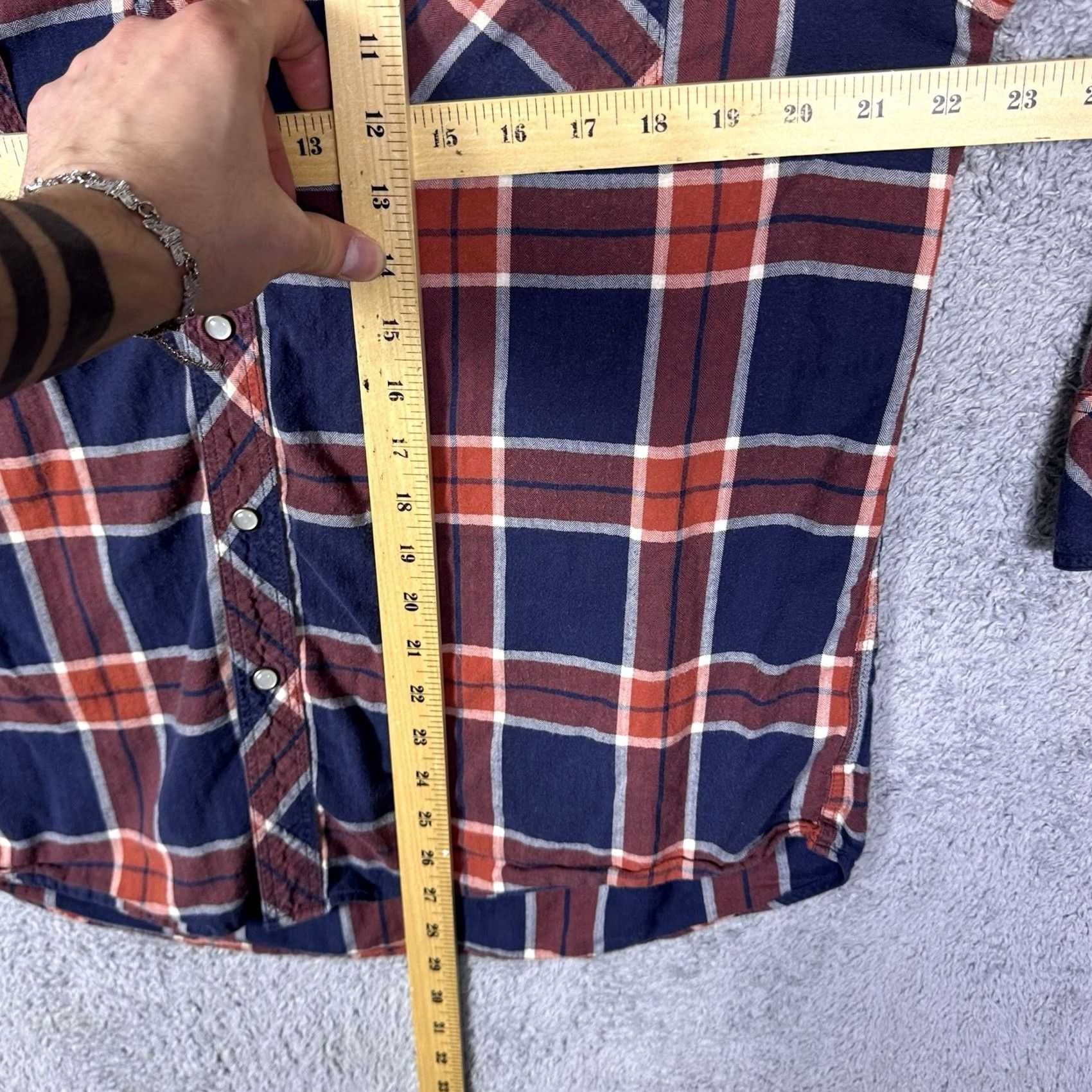 Tecovas Tecovas Shirt Men L Pearl Snap Flannel Plaid Long Sleeve Western Cowboy Workwear Size US L / EU 52-54 / 3 - 6 Thumbnail